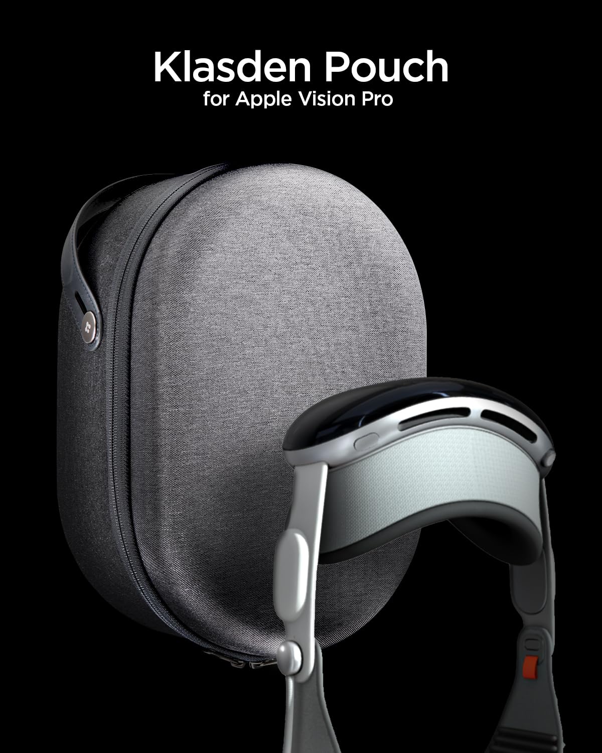 Foto 2 | Funda Pouch Spigen Klasden Para Apple Vision Pro, Color Gris Antracita - Venta Internacional.