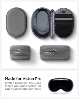 Foto 3 | Funda Pouch Spigen Klasden Para Apple Vision Pro, Color Gris Antracita - Venta Internacional.
