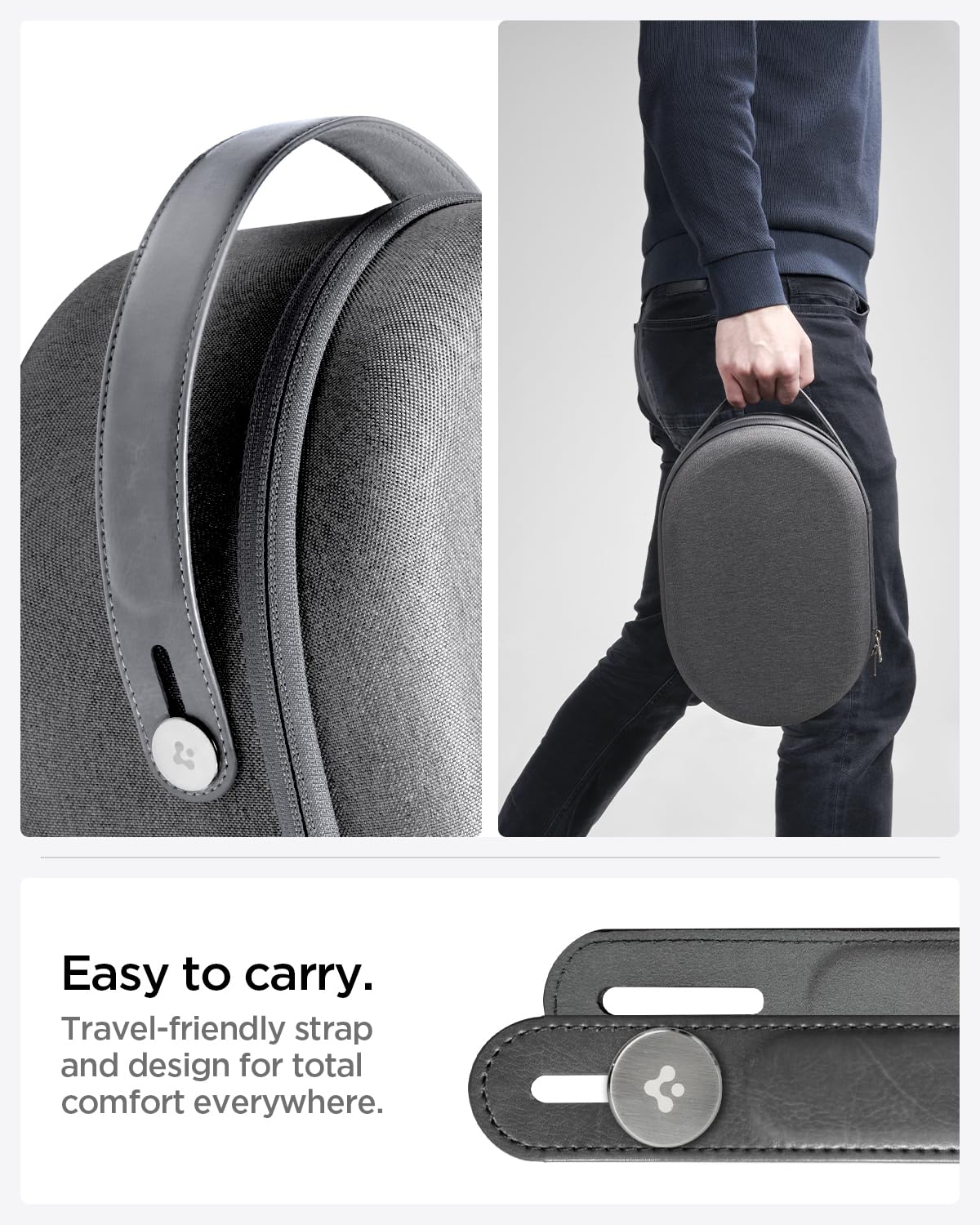 Foto 7 pulgar | Funda Pouch Spigen Klasden Para Apple Vision Pro, Color Gris Antracita - Venta Internacional.