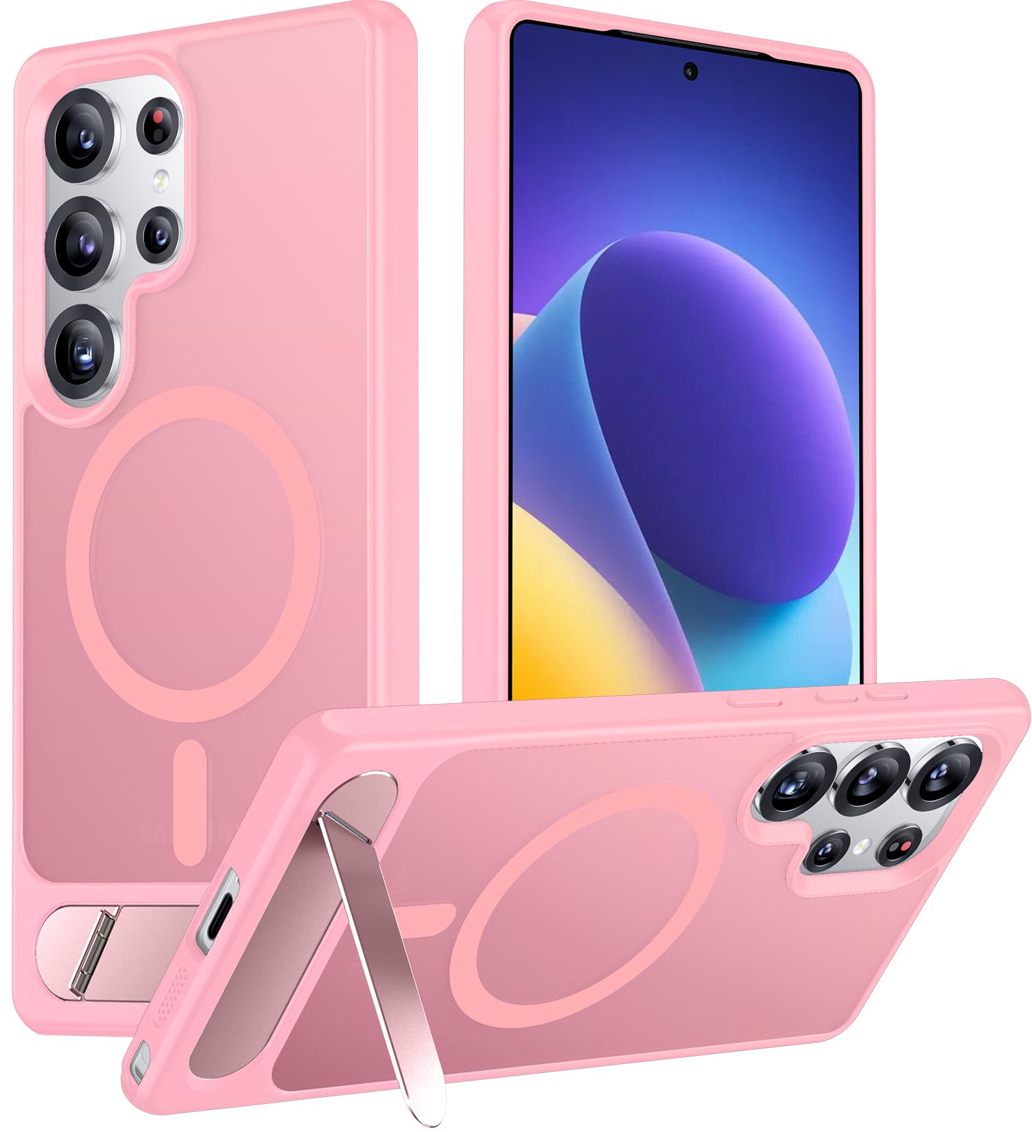 Foto 2 pulgar | Funda Magnética Temdan Para Samsung Galaxy S25 Ultra Pink - Venta Internacional.