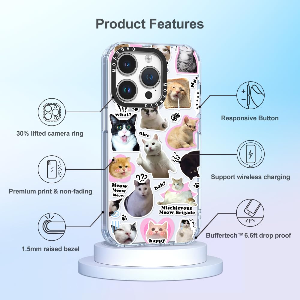 Foto 7 pulgar | Funda De Teléfono Mosnovo Para Iphone 14 Pro Buffertech 2m Drop Clea - Venta Internacional.