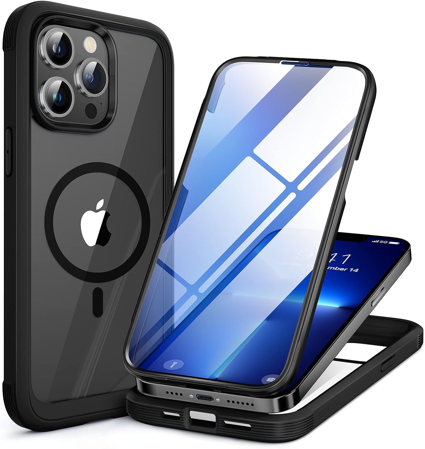 Foto 2 pulgar | Funda Para Teléfono Miracase Magnetic Glass Con Pantalla Para Iphone 13 Pro - Venta Internacional.