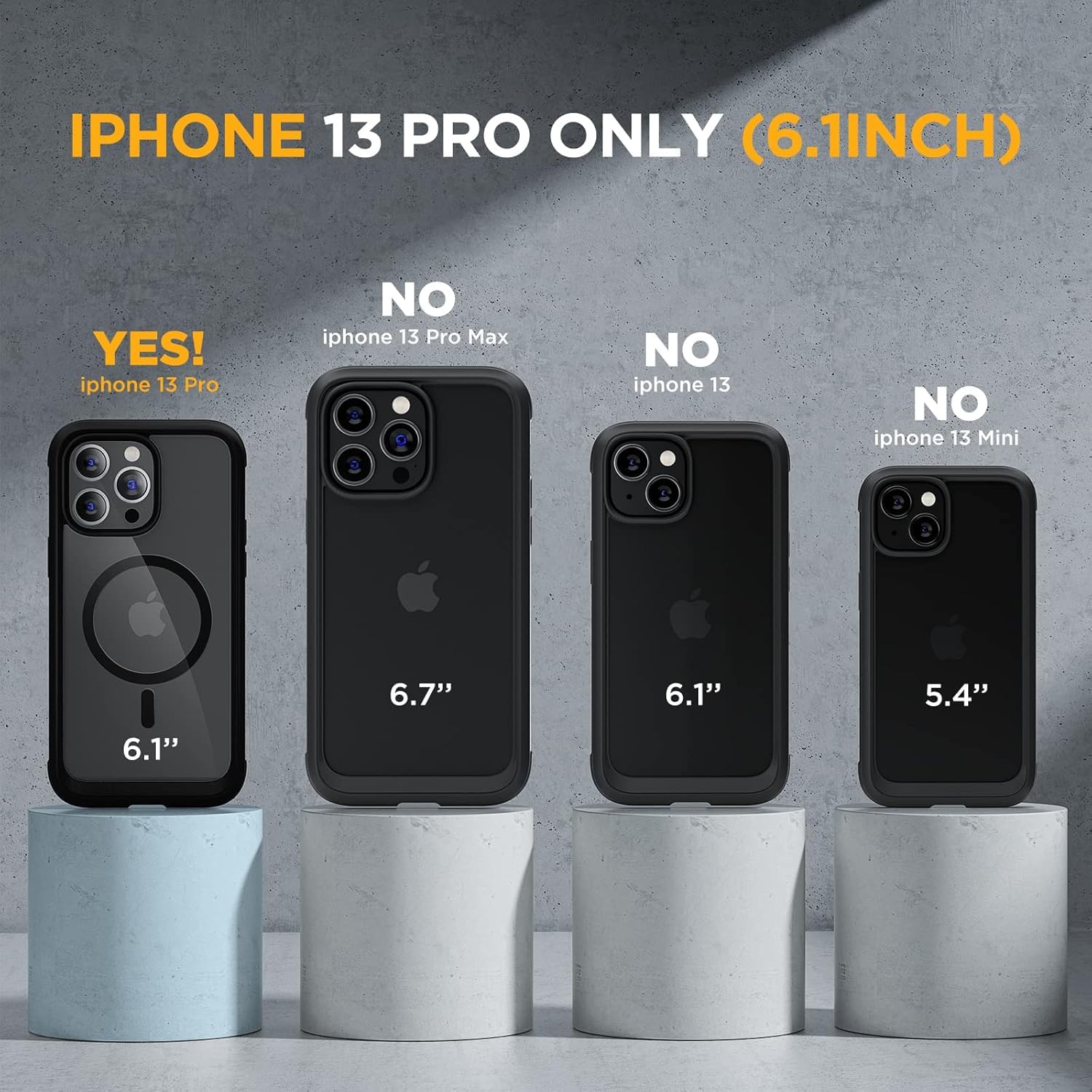 Foto 3 pulgar | Funda Para Teléfono Miracase Magnetic Glass Con Pantalla Para Iphone 13 Pro - Venta Internacional.
