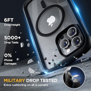 Foto 5 | Funda Para Teléfono Miracase Magnetic Glass Con Pantalla Para Iphone 13 Pro - Venta Internacional.