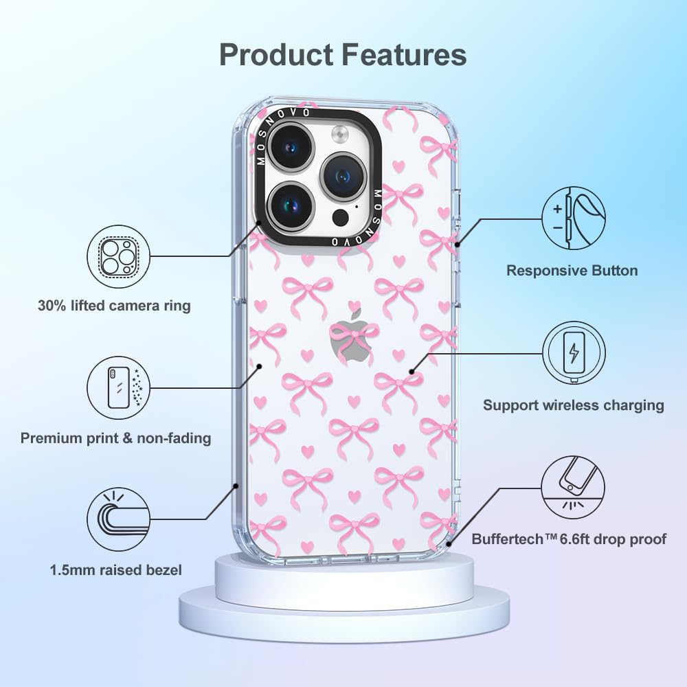 Foto 7 pulgar | Funda De Teléfono Mosnovo Para Iphone 14 Pro Buffertech 2m Drop Clea - Venta Internacional.