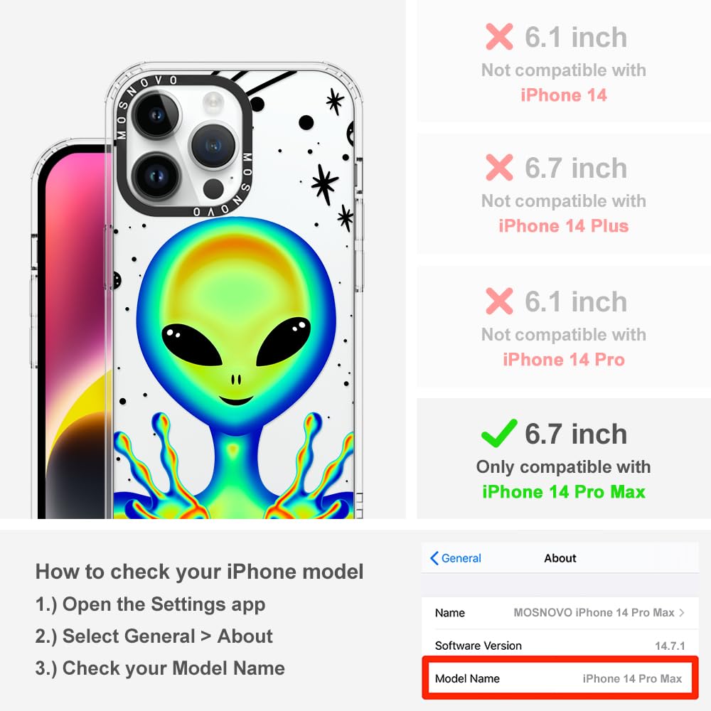 Foto 3 pulgar | Funda De Teléfono Mosnovo Para Iphone 14 Pro Max Buffertech, Tpu Transparente - Venta Internacional.