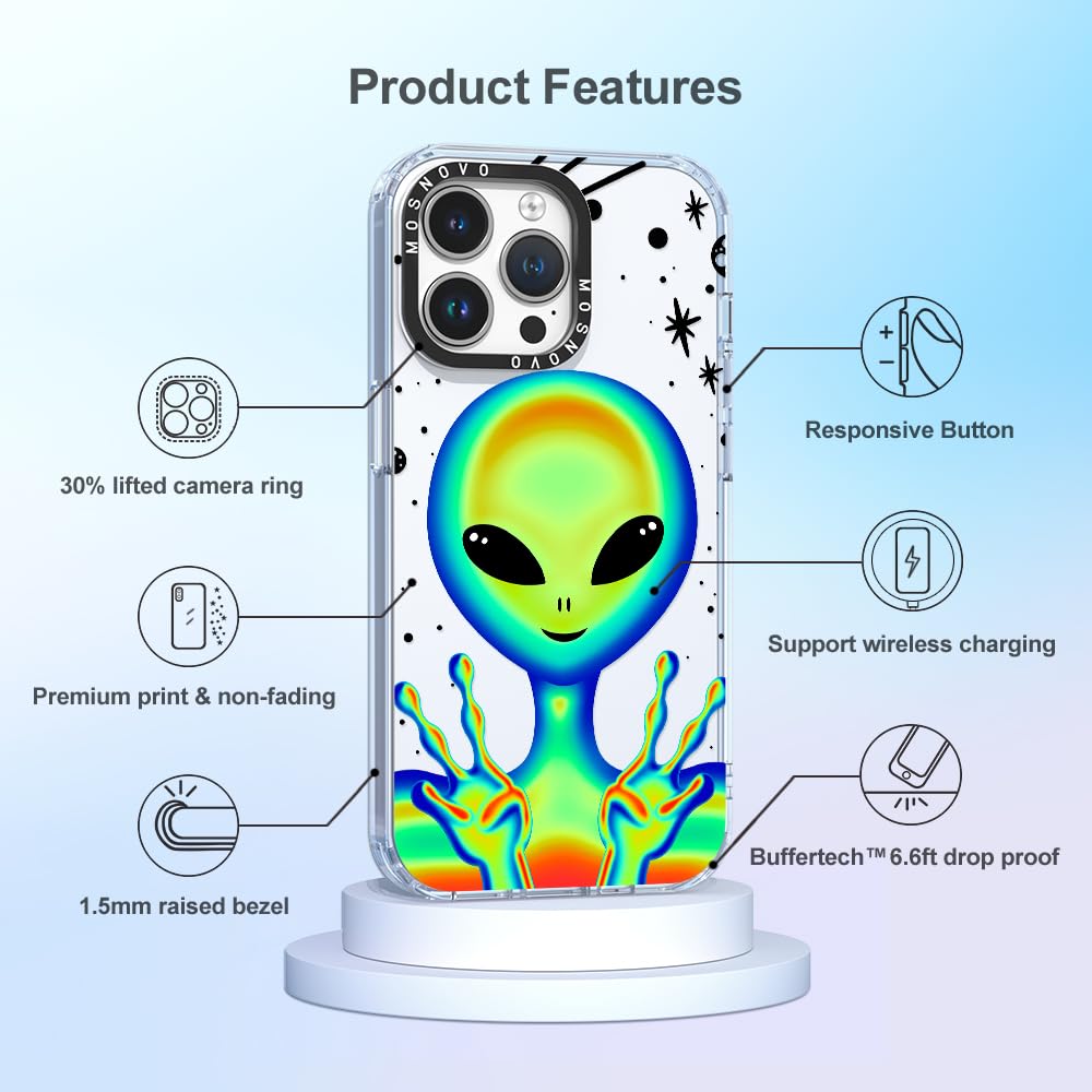 Foto 6 | Funda De Teléfono Mosnovo Para Iphone 14 Pro Max Buffertech, Tpu Transparente - Venta Internacional.