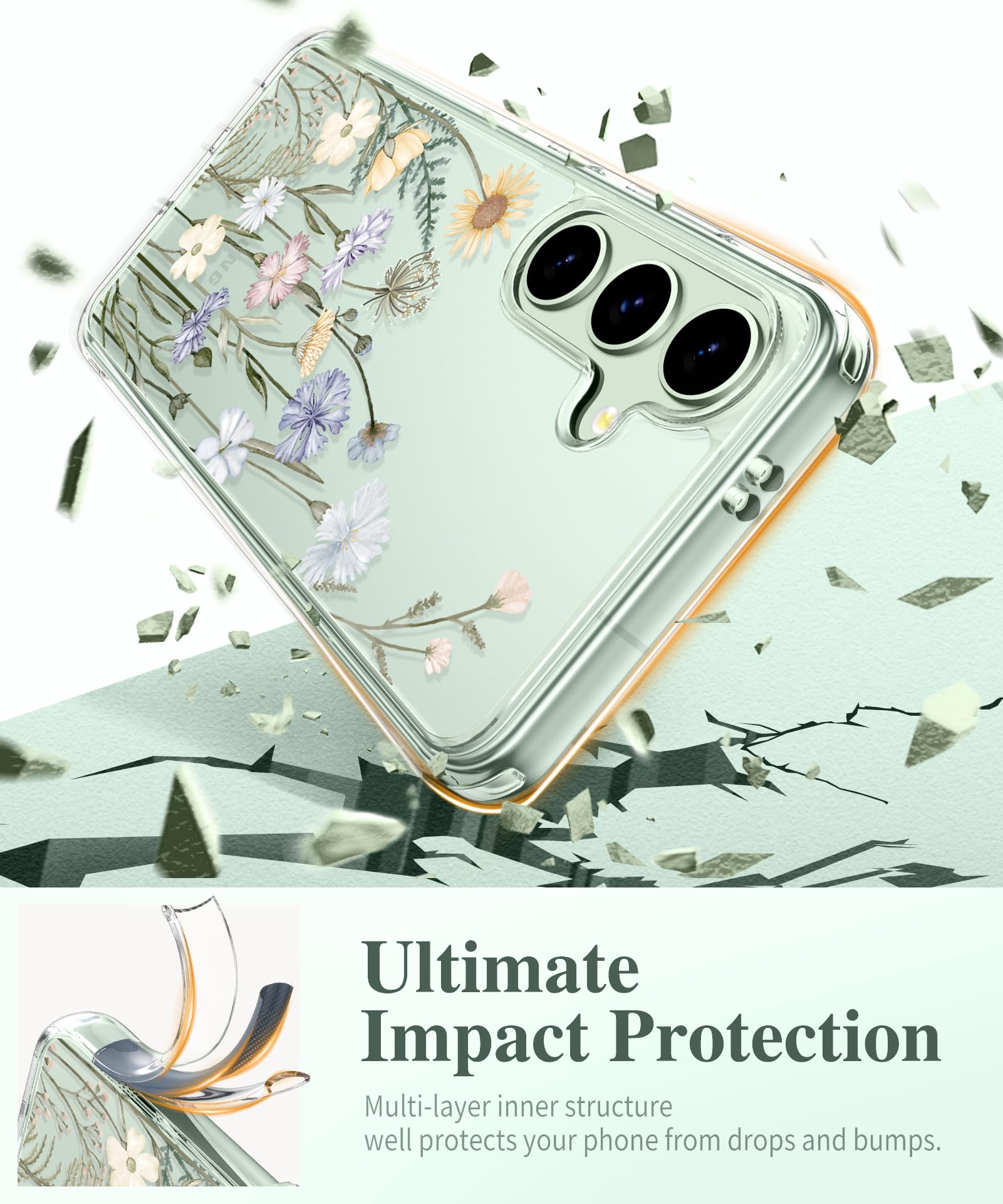 Foto 5 pulgar | Funda De Teléfono Gviewin Para Samsung Galaxy S25 Plus Con Protector - Venta Internacional.