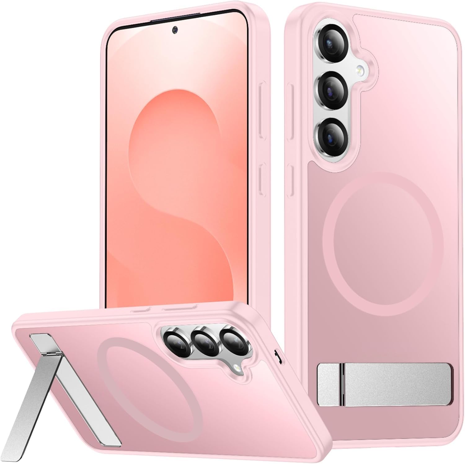 Foto 2 pulgar | Funda Magnética Spidercase Para Samsung Galaxy S25, Color Rosa - Venta Internacional.