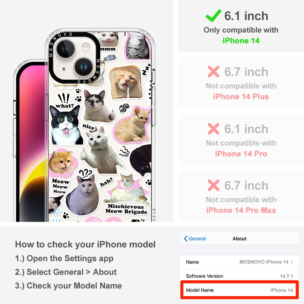 Foto 2 | Funda De Teléfono Mosnovo Para Iphone 14 Buffertech 2m Drop Clear - Venta Internacional.
