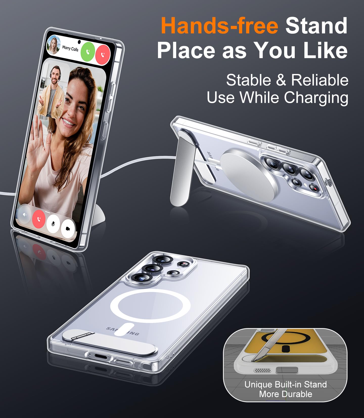 Foto 3 | Funda De Teléfono Magnética Temdan Para Samsung Galaxy S25 Ultra - Venta Internacional.