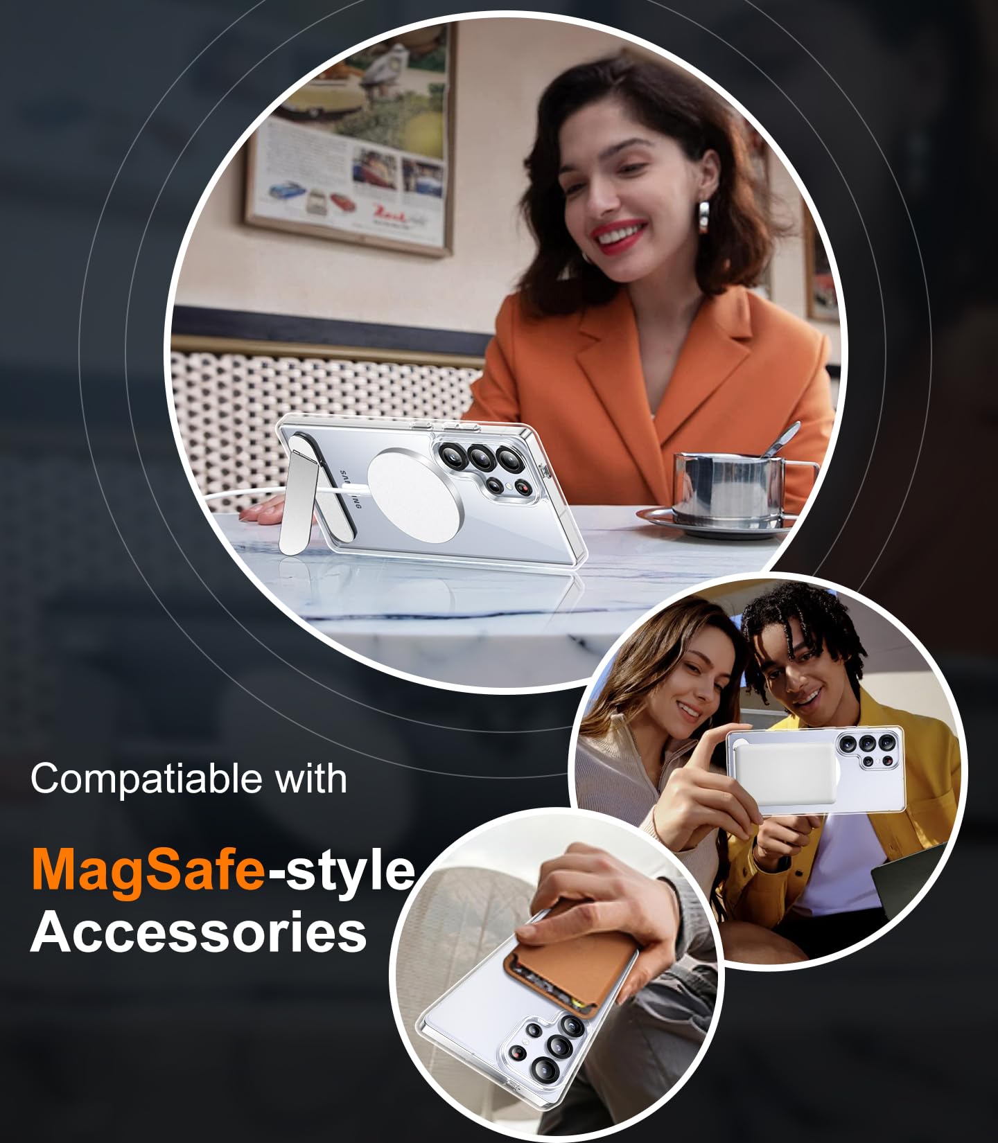 Foto 7 pulgar | Funda De Teléfono Magnética Temdan Para Samsung Galaxy S25 Ultra - Venta Internacional.