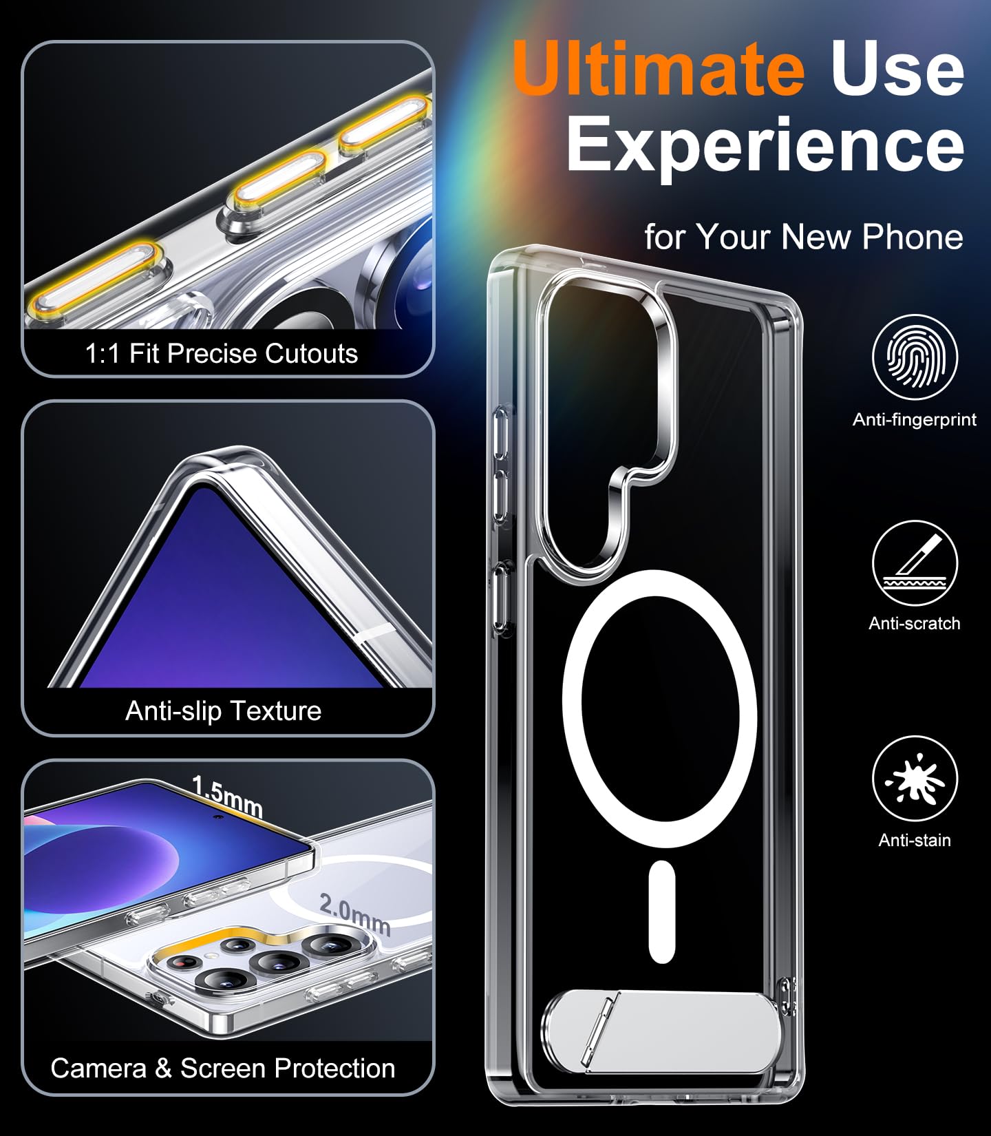 Foto 7 | Funda De Teléfono Magnética Temdan Para Samsung Galaxy S25 Ultra - Venta Internacional.