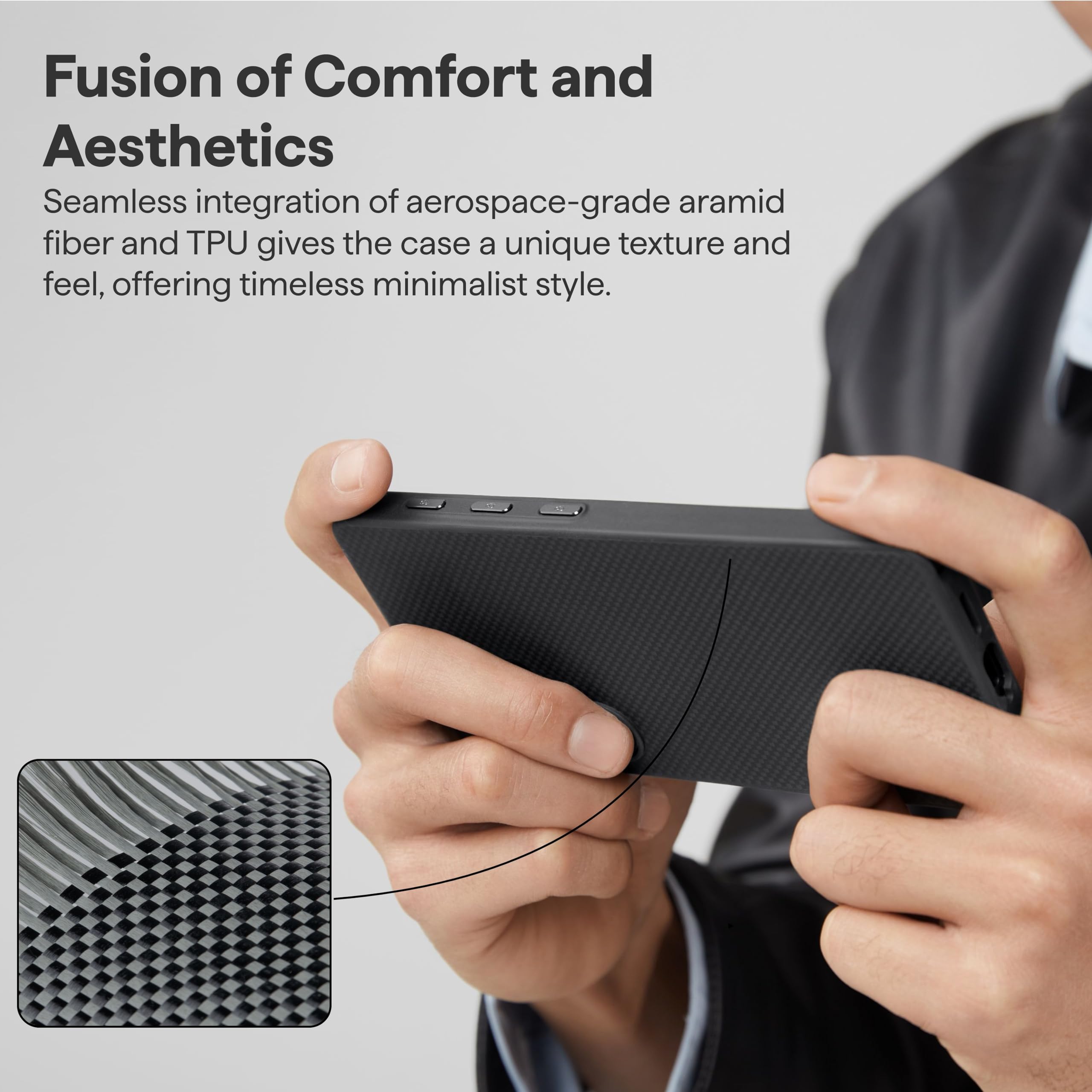 Foto 4 | Funda Pitaka Para Samsung Galaxy S25 Ultra 6.9'' Negro/gris - Venta Internacional.