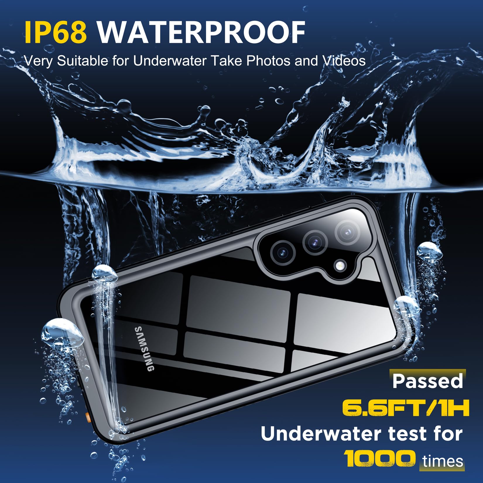 Foto 4 pulgar | Funda De Teléfono Spidercase Impermeable Para Samsung Galaxy S25 Blue - Venta Internacional.