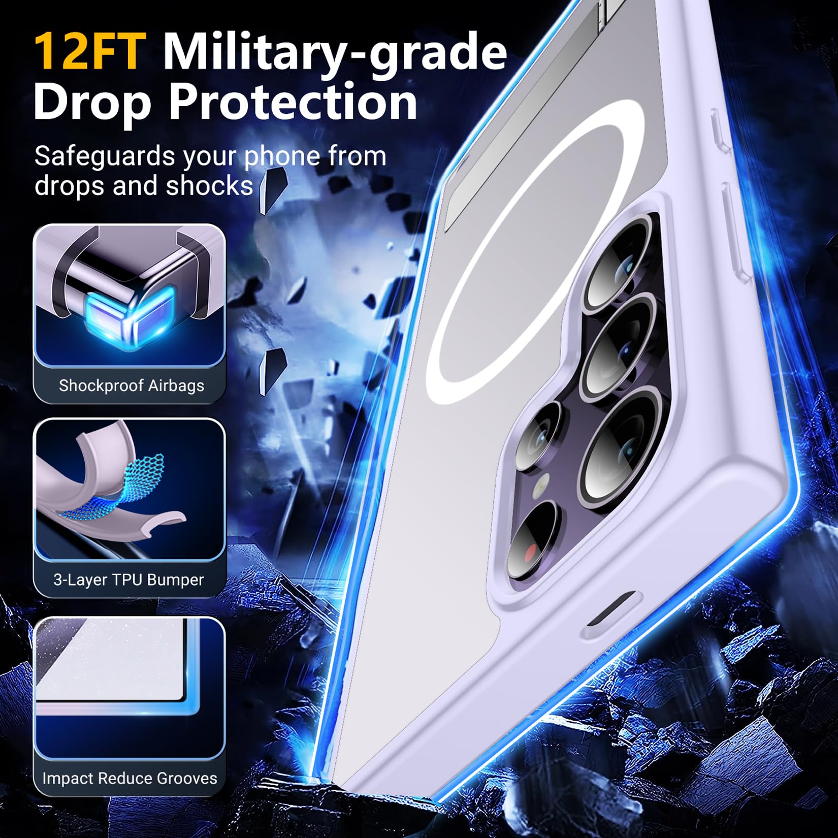 Foto 4 pulgar | Funda Magnética Spidercase Para Samsung Galaxy S24 Ultra - Venta Internacional.