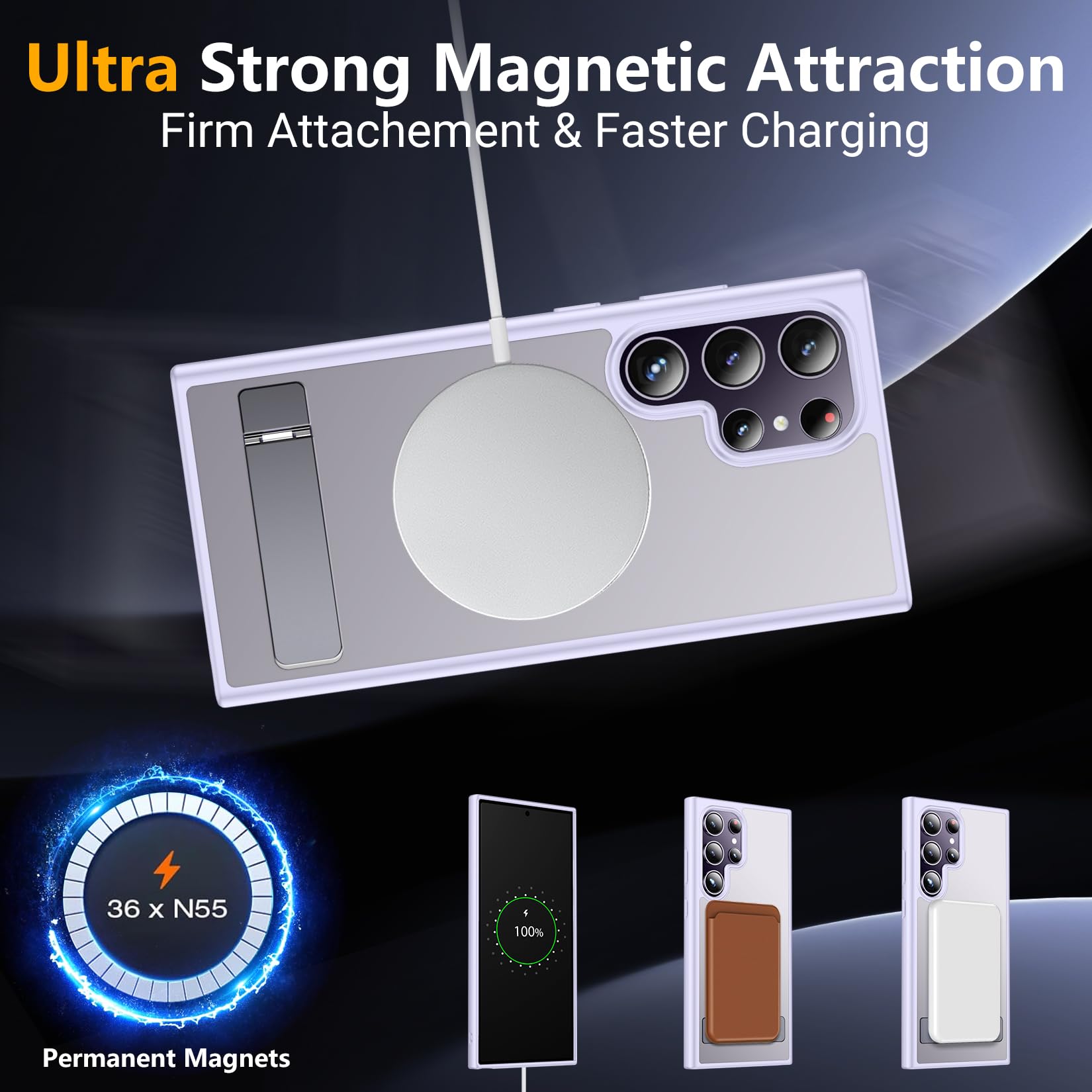 Foto 7 pulgar | Funda Magnética Spidercase Para Samsung Galaxy S24 Ultra - Venta Internacional.