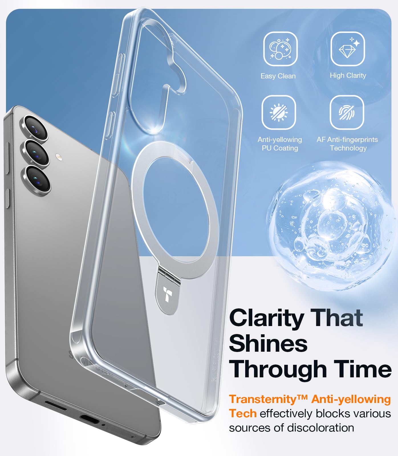 Foto 6 | Funda De Teléfono Torras Con Soporte Magnético Para Samsung Galaxy S25 Plus - Venta Internacional.