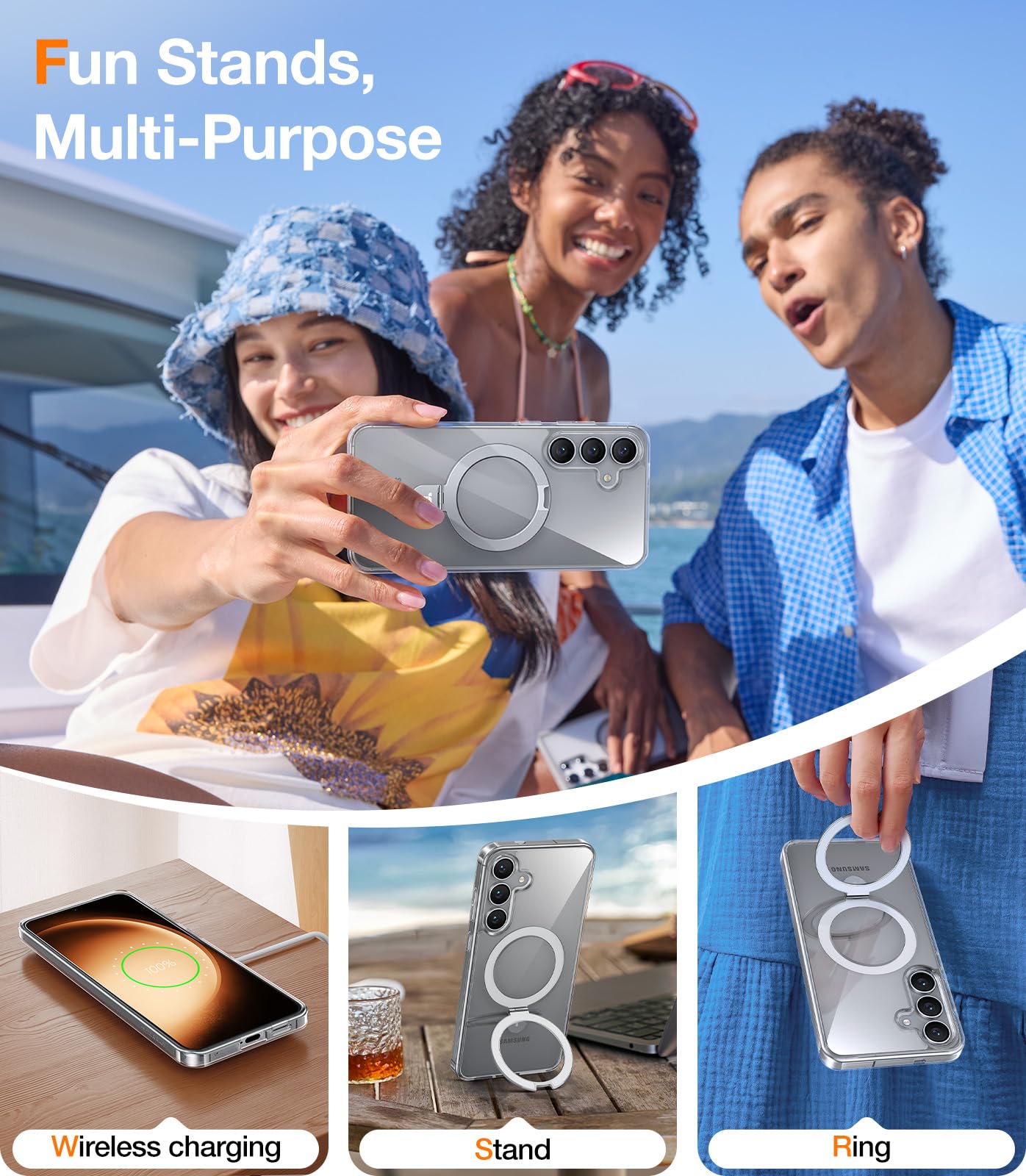 Foto 8 pulgar | Funda De Teléfono Torras Con Soporte Magnético Para Samsung Galaxy S25 Plus - Venta Internacional.