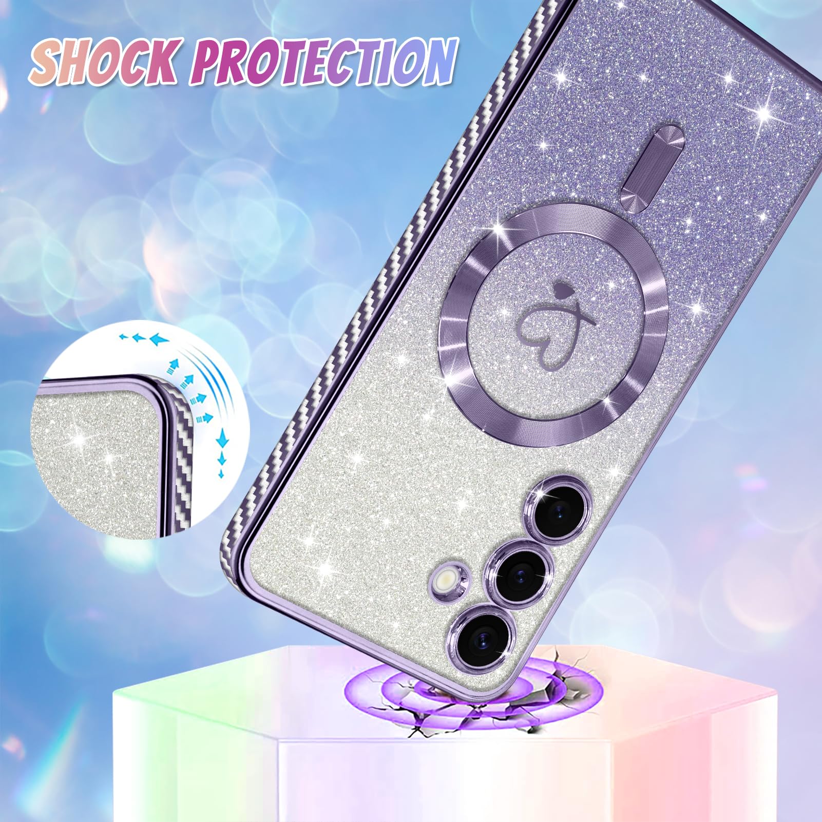 Foto 4 pulgar | Funda De Teléfono Bonoma Compatible Con Samsung Galaxy S24 Plus - Venta Internacional.