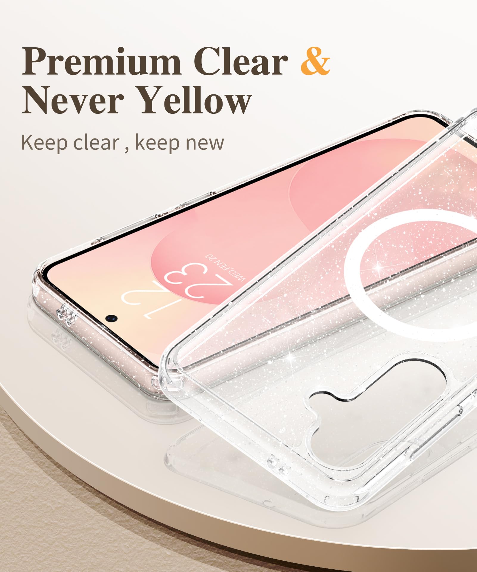 Foto 6 pulgar | Funda De Teléfono Gviewin Para Samsung Galaxy S25 Con Magsafe Clear - Venta Internacional.