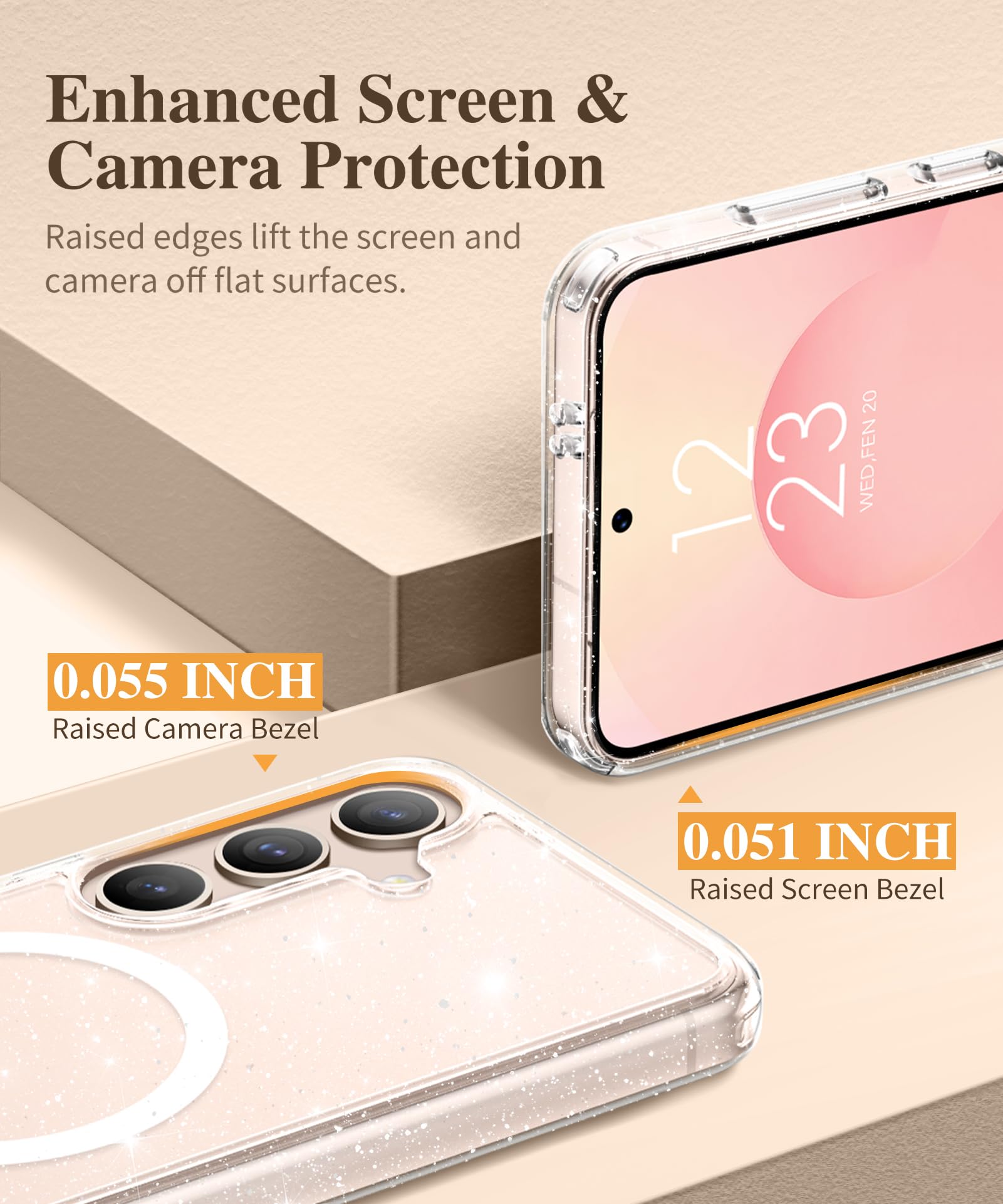 Foto 8 pulgar | Funda De Teléfono Gviewin Para Samsung Galaxy S25 Con Magsafe Clear - Venta Internacional.