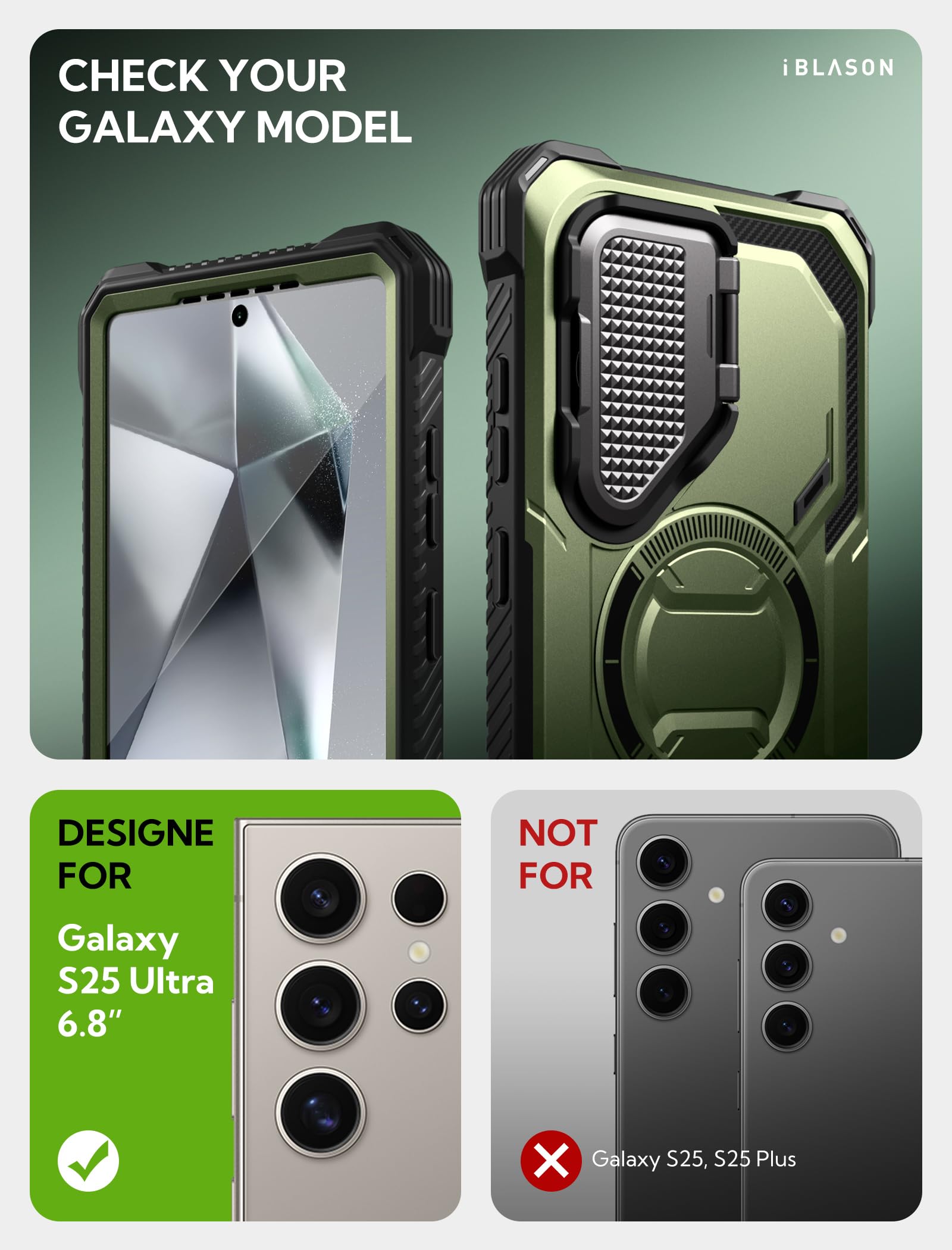 Foto 3 pulgar | Funda De Teléfono I-blason Armorbox Para Samsung Galaxy S25 Ultra - Venta Internacional.