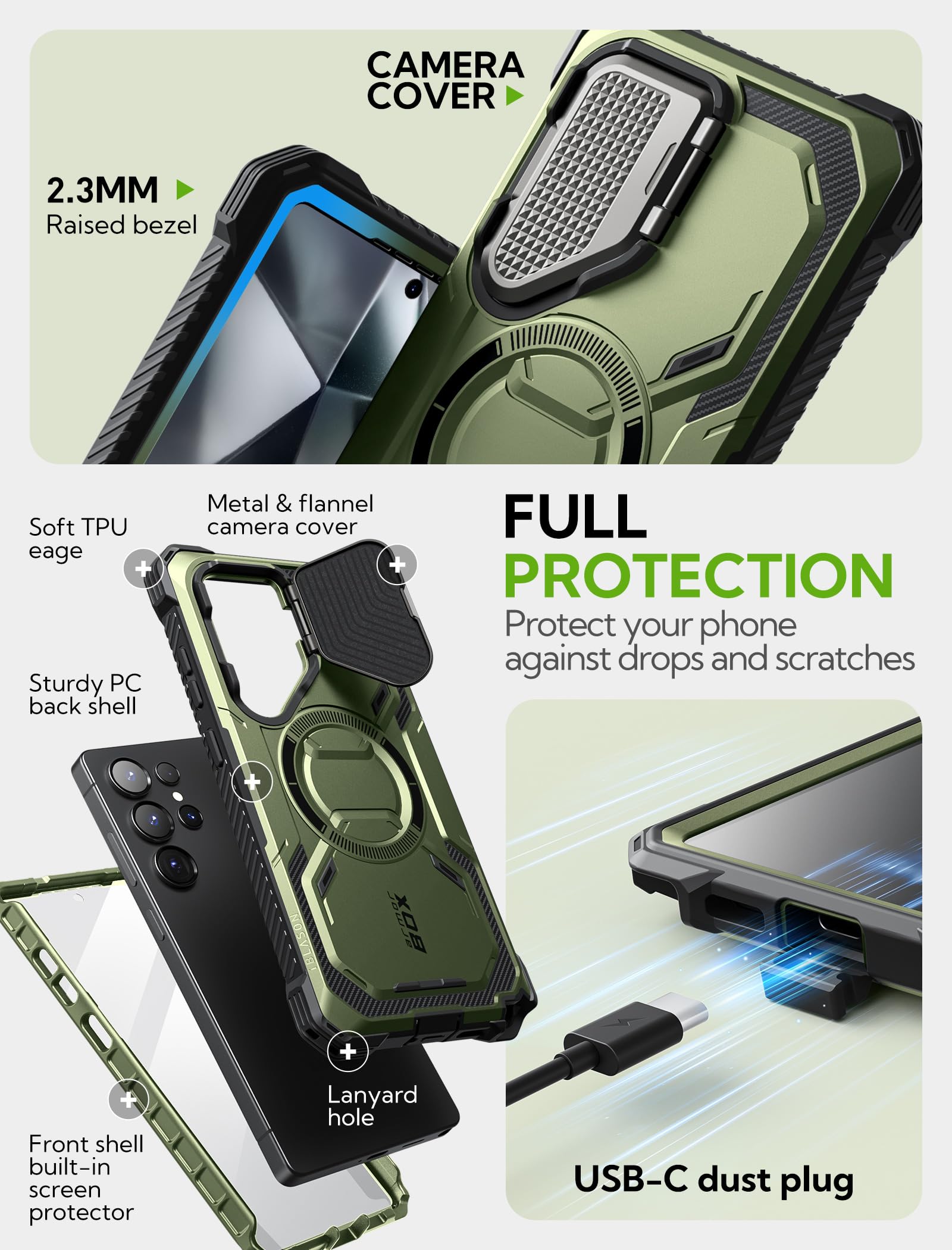 Foto 5 pulgar | Funda De Teléfono I-blason Armorbox Para Samsung Galaxy S25 Ultra - Venta Internacional.