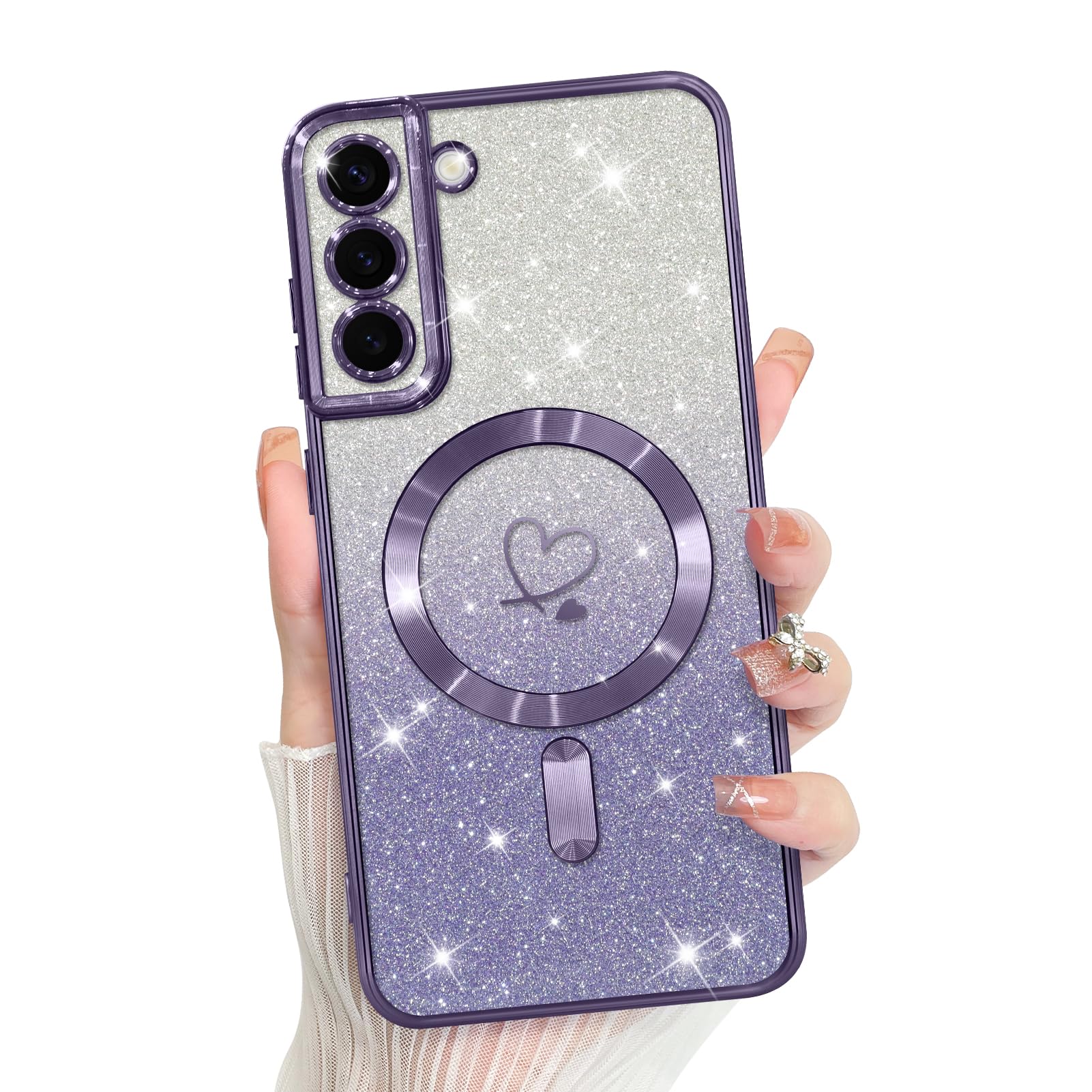 Funda Bonoma Para Teléfono Móvil Compatible Con Samsung Galaxy S22, Color Morado - Venta Internacional.