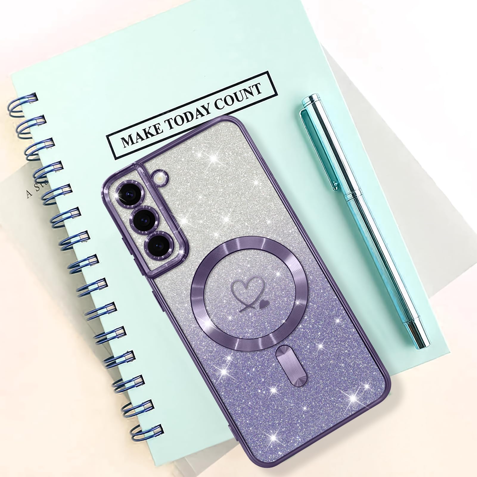 Foto 7 pulgar | Funda Bonoma Para Teléfono Móvil Compatible Con Samsung Galaxy S22, Color Morado - Venta Internacional.