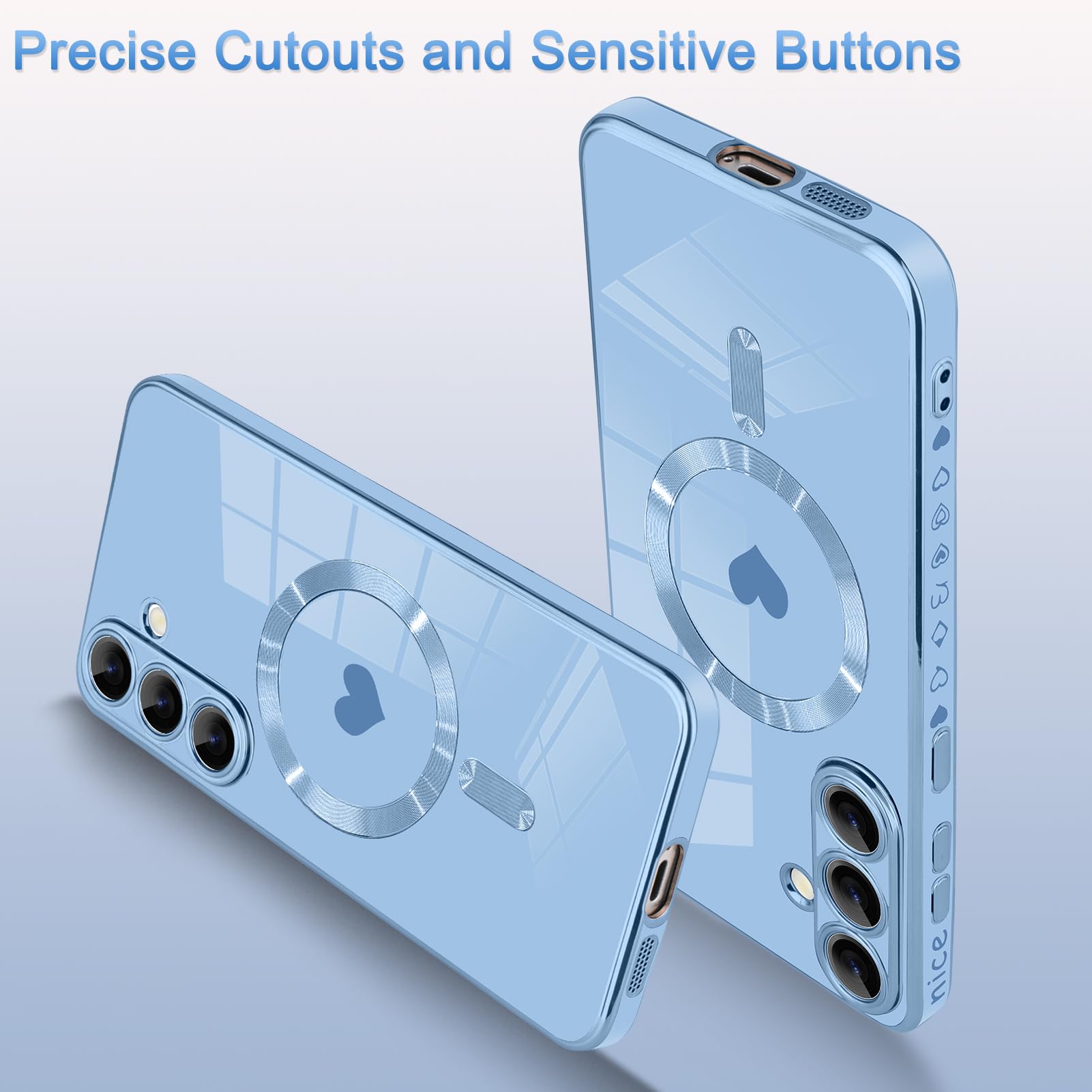 Foto 5 pulgar | Funda Magnética Aigomara Para Samsung Galaxy S25 Blue - Venta Internacional.