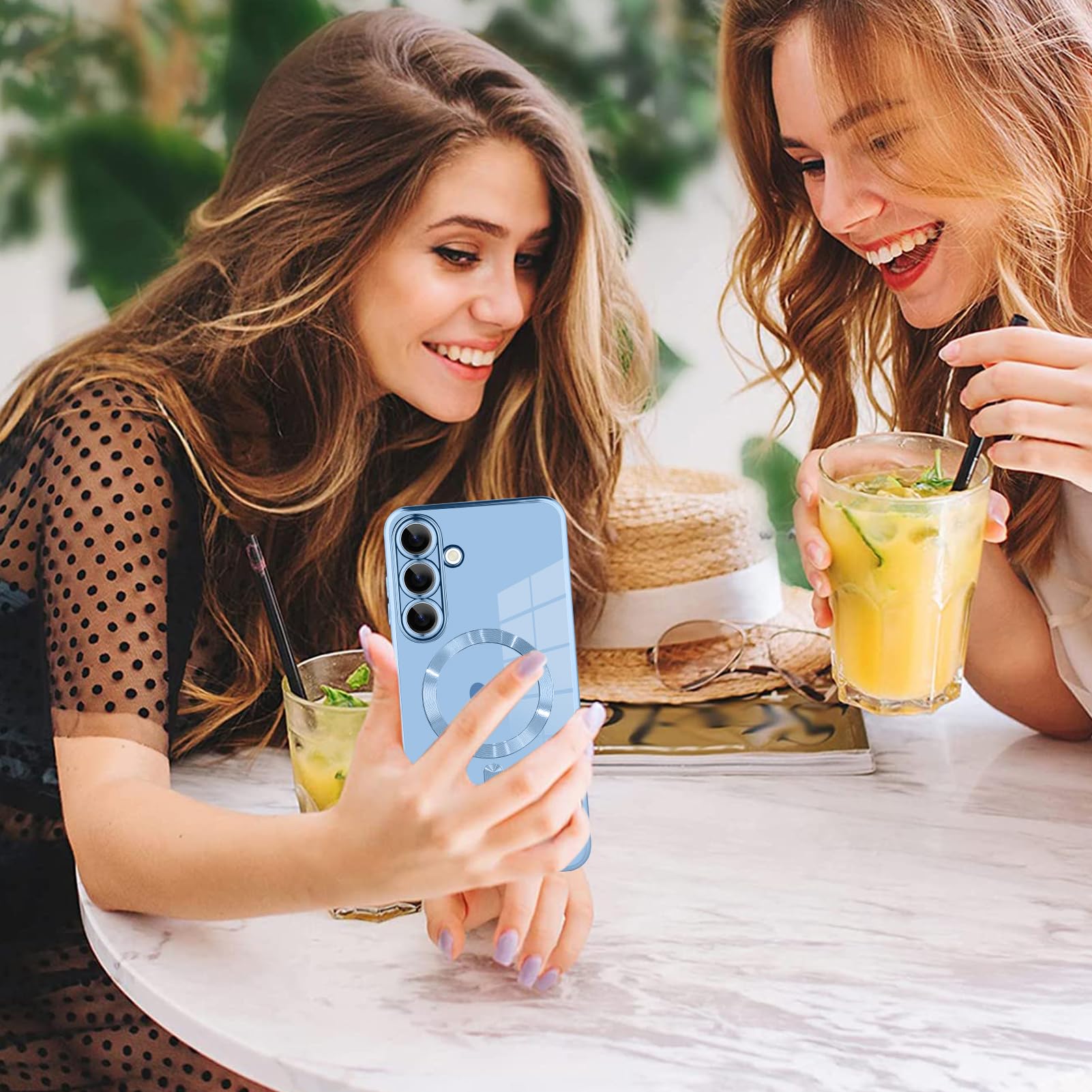 Foto 6 | Funda Magnética Aigomara Para Samsung Galaxy S25 Blue - Venta Internacional.
