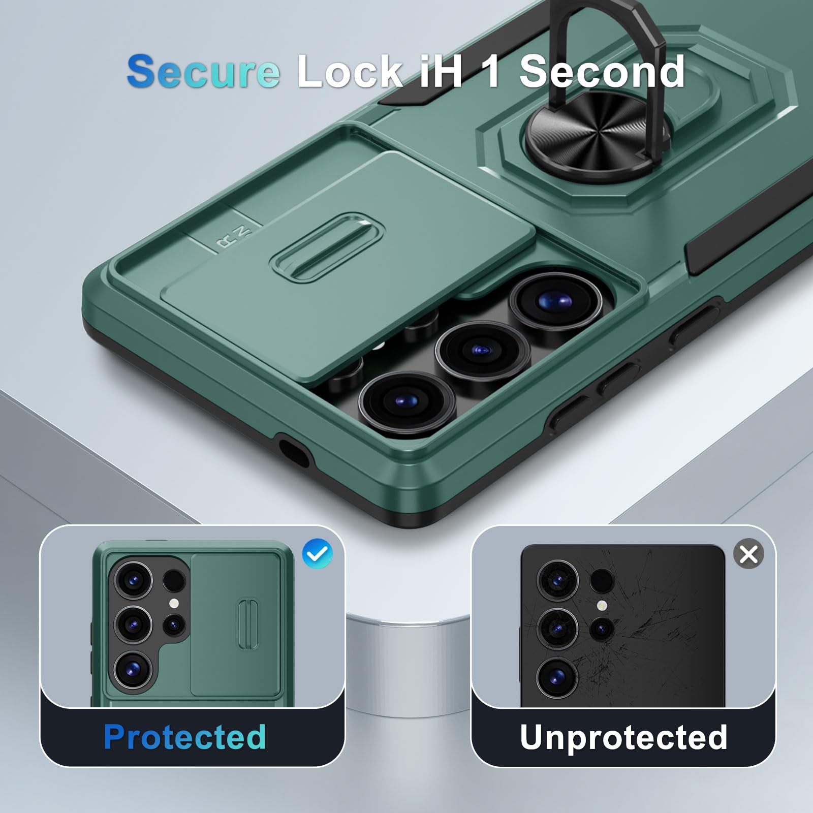 Foto 4 pulgar | Funda De Teléfono Janmitta Compatible Con Samsung Galaxy S25 Ultra - Venta Internacional.