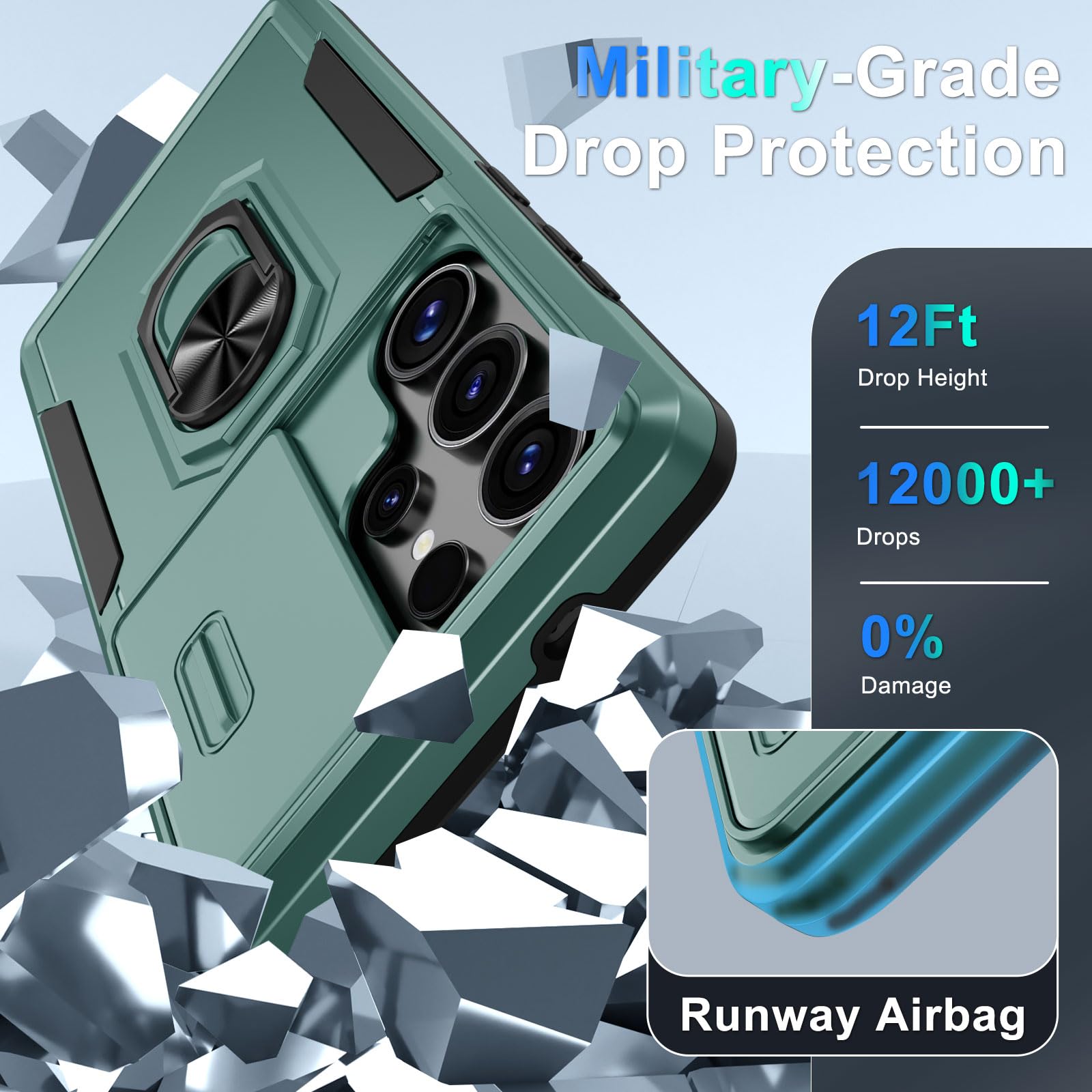 Foto 5 pulgar | Funda De Teléfono Janmitta Compatible Con Samsung Galaxy S25 Ultra - Venta Internacional.