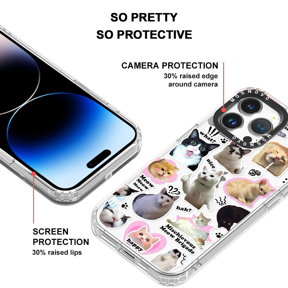 Foto 5 pulgar | Funda De Teléfono Mosnovo Para Iphone 14 Pro Max Buffertech, Tpu Transparente - Venta Internacional.