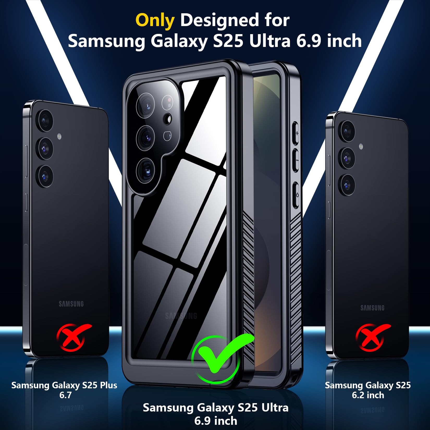 Foto 3 pulgar | Funda De Teléfono Spidercase Para Samsung Galaxy S25 Ultra Impermeable - Venta Internacional.