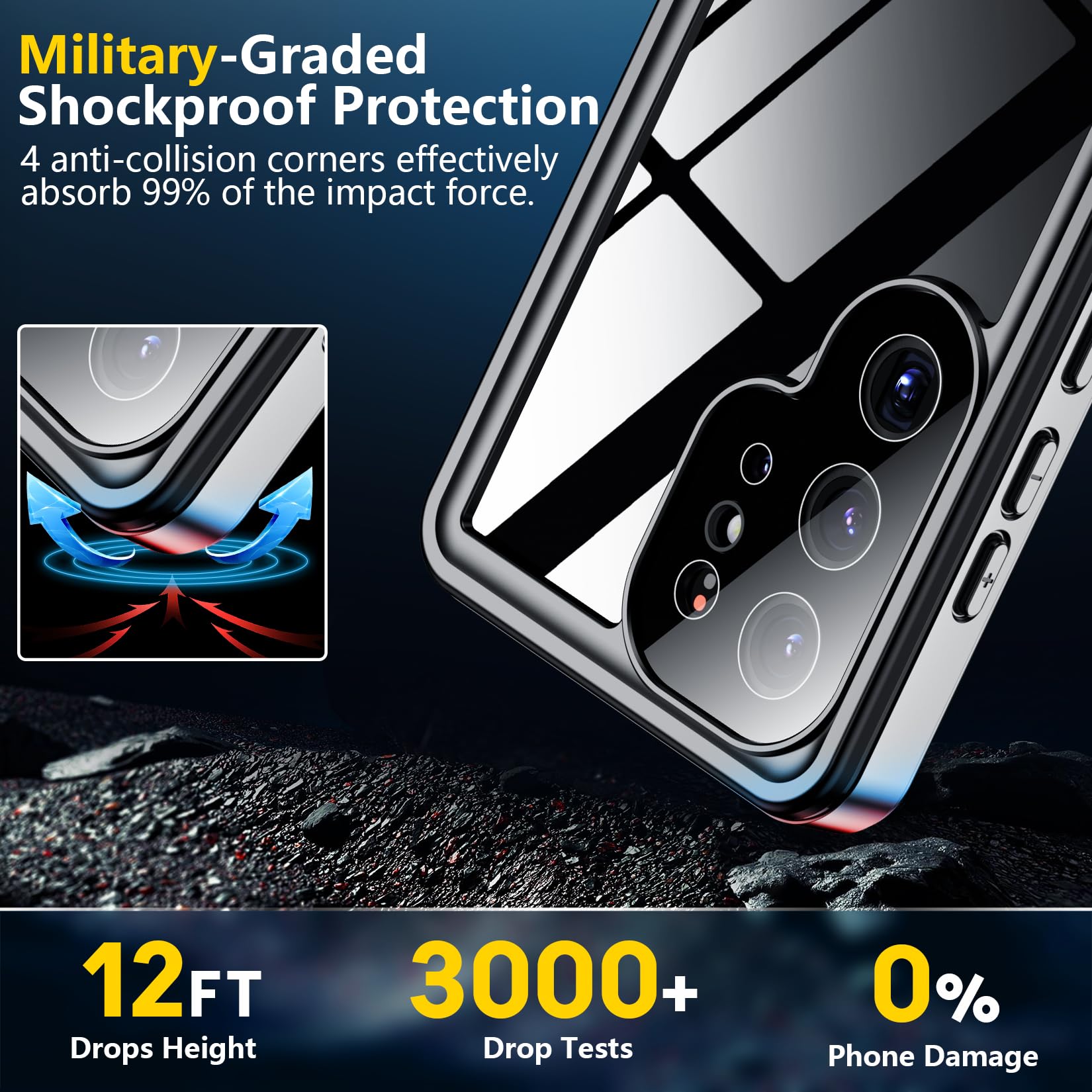 Foto 5 pulgar | Funda De Teléfono Spidercase Para Samsung Galaxy S25 Ultra Impermeable - Venta Internacional.
