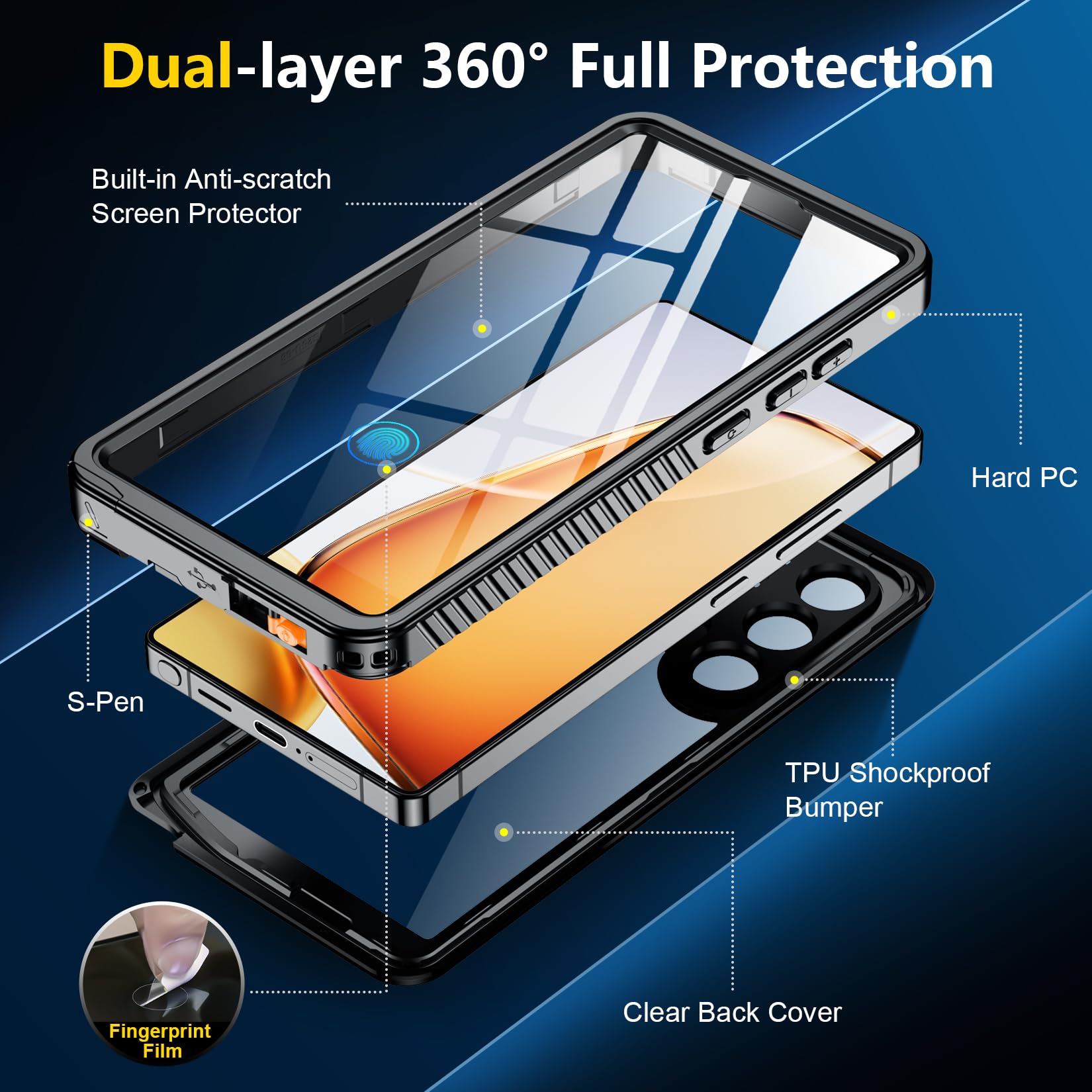 Foto 6 pulgar | Funda De Teléfono Spidercase Para Samsung Galaxy S25 Ultra Impermeable - Venta Internacional.