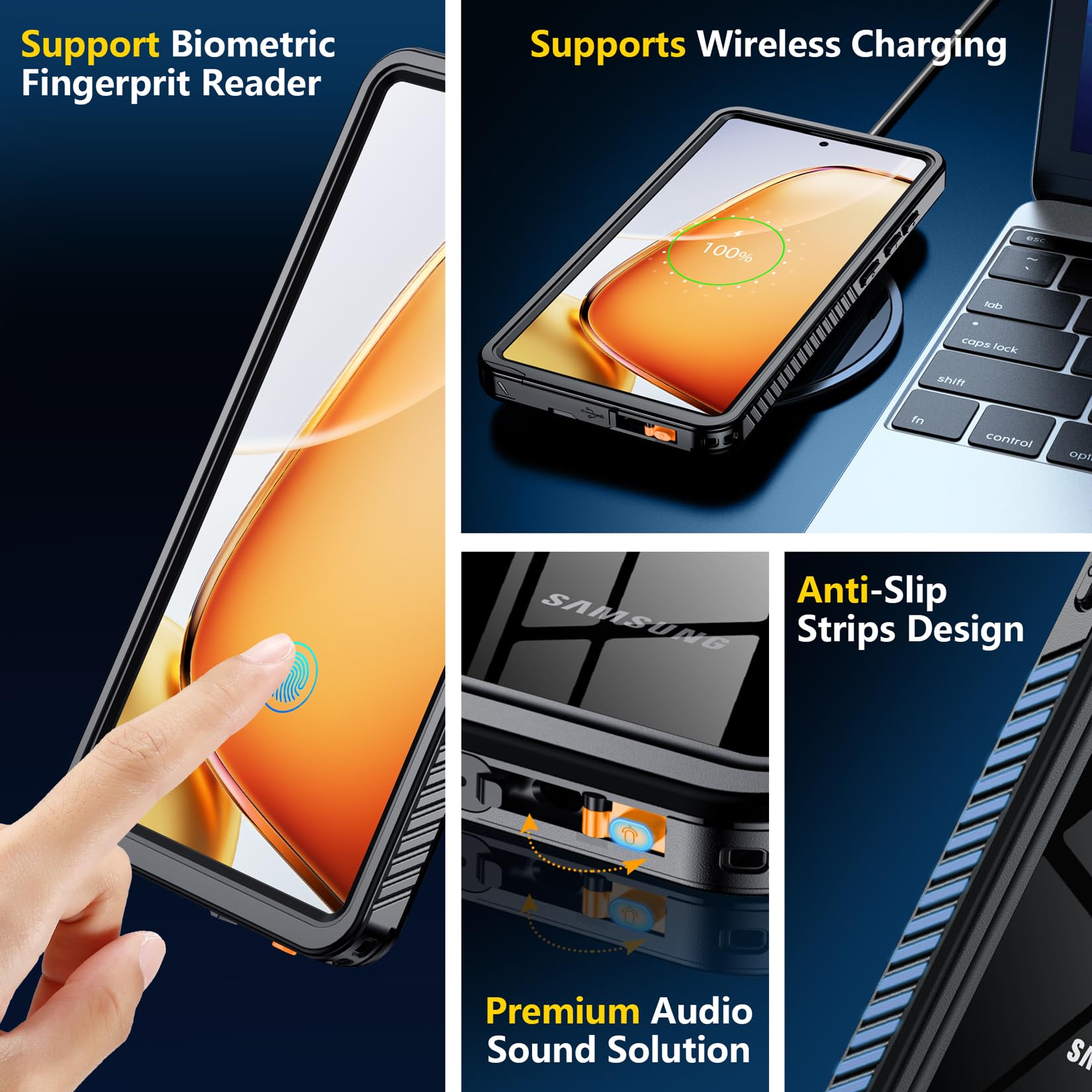 Foto 7 pulgar | Funda De Teléfono Spidercase Para Samsung Galaxy S25 Ultra Impermeable - Venta Internacional.