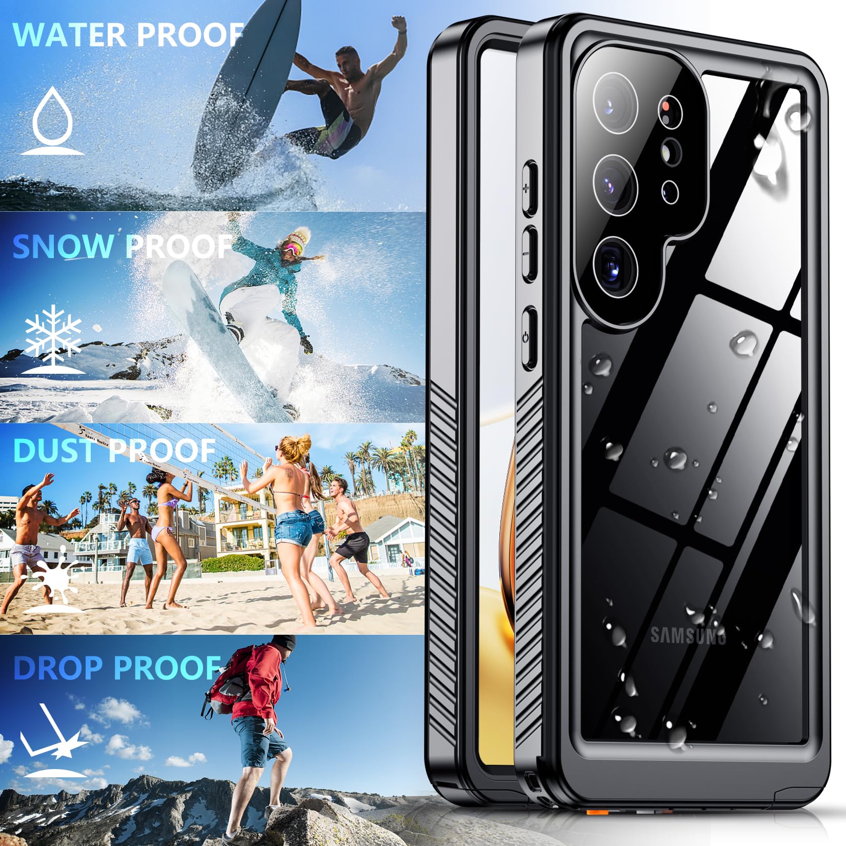 Foto 8 pulgar | Funda De Teléfono Spidercase Para Samsung Galaxy S25 Ultra Impermeable - Venta Internacional.