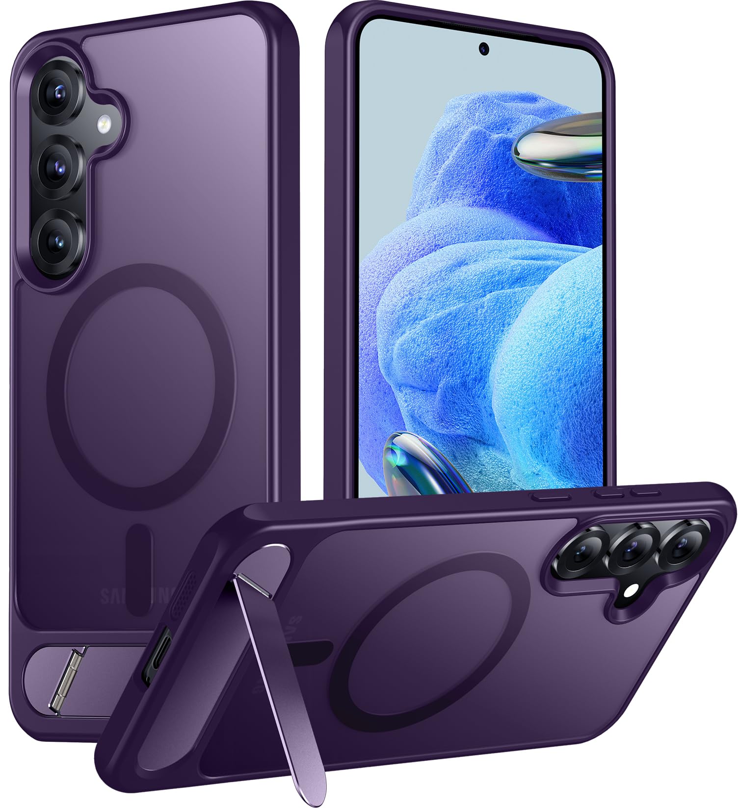 Foto 2 pulgar | Funda Magnética Temdan A Prueba De Golpes Para Samsung Galaxy S25 Plus - Venta Internacional.