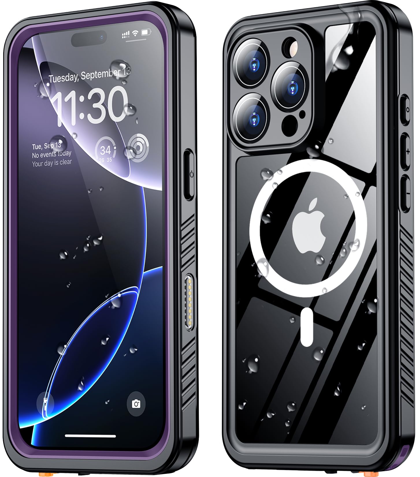 Foto 2 pulgar | Funda De Teléfono Spidercase Magnética Impermeable Para Iphone 16 Pro - Venta Internacional.