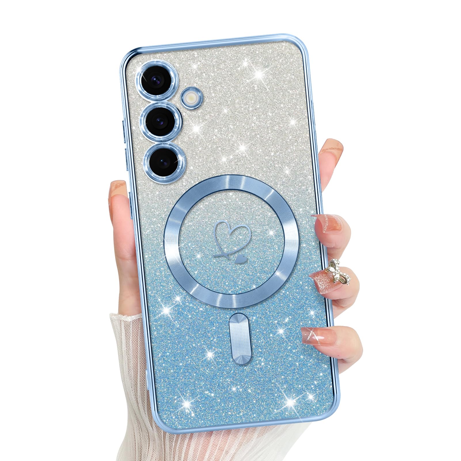Funda Bonoma Para Teléfono Móvil Compatible Con Samsung Galaxy S24, Color Azul - Venta Internacional.