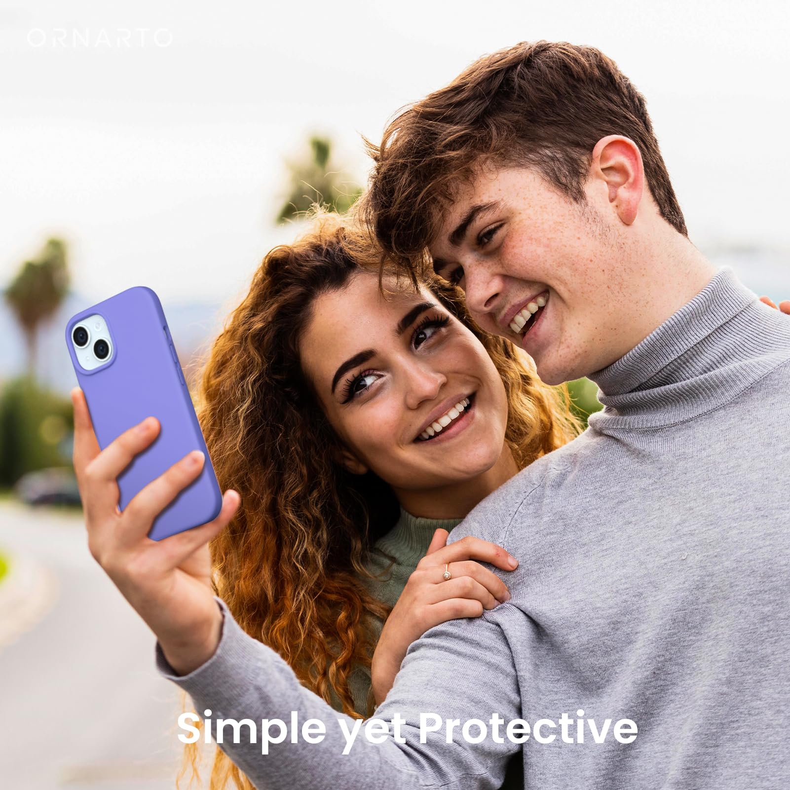 Foto 7 pulgar | Funda De Teléfono Ornarto Compatible Con Iphone 15 6.1 Periwinkle - Venta Internacional.