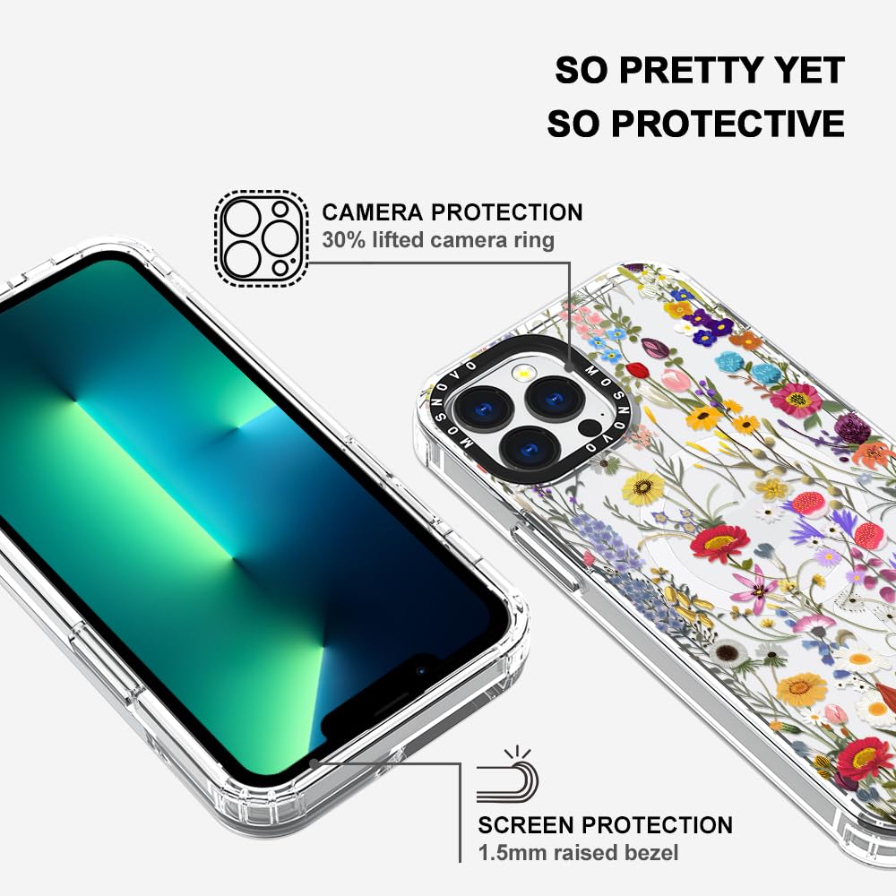 Foto 5 pulgar | Funda De Teléfono Mosnovo Para Iphone 13 Pro Max Wildflower Meadow - Venta Internacional.