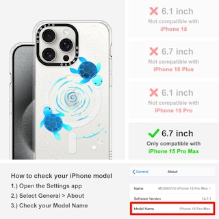 Foto 2 | Funda De Teléfono Mosnovo Para Iphone 15 Pro Max Con Buffertech - Venta Internacional.