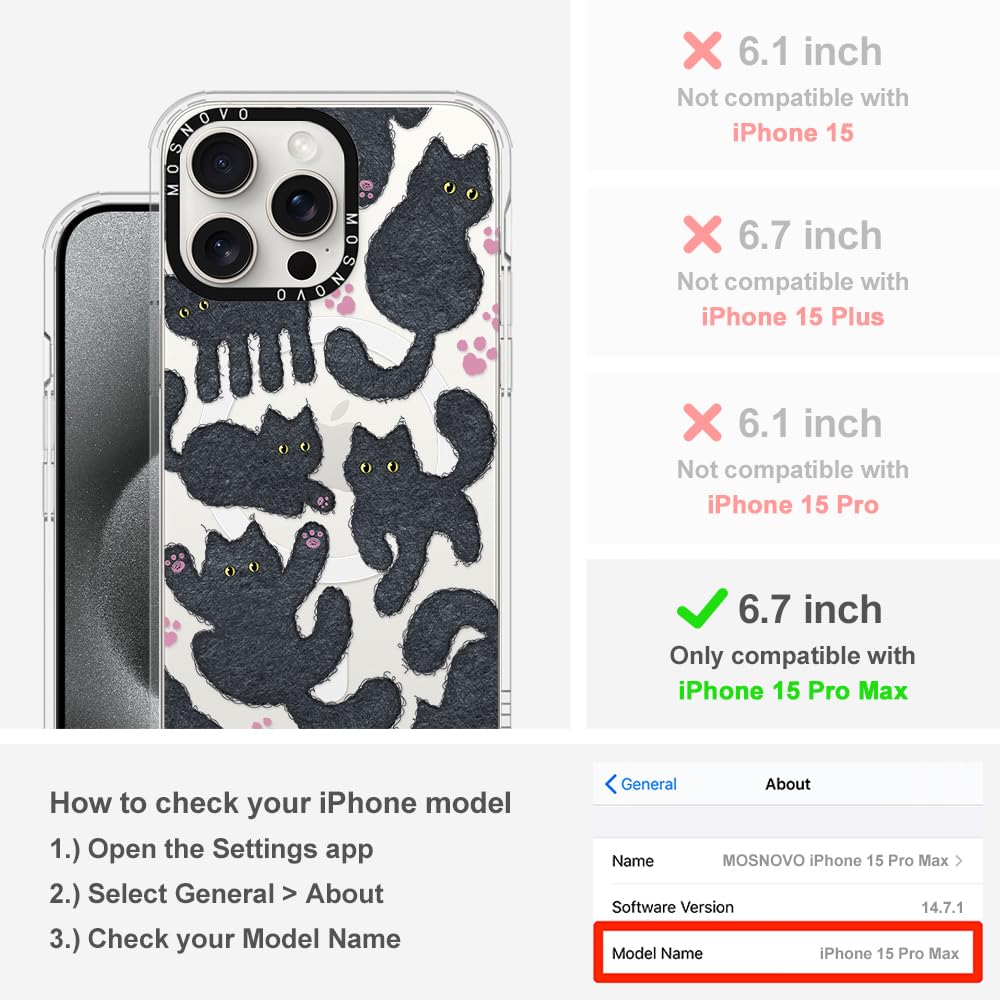 Foto 3 pulgar | Funda Para Teléfono Mosnovo Compatible Con Iphone 15 Pro Max Negra - Venta Internacional.