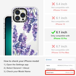 Foto 2 | Funda De Teléfono Mosnovo Buffertech A Prueba De Golpes Para Iphone 13 Pro - Venta Internacional.