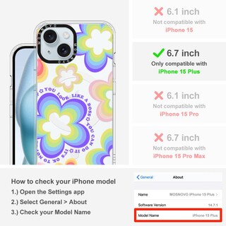 Foto 2 | Funda De Teléfono Mosnovo Buffertech A Prueba De Golpes Para Iphone 15/14 Pl - Venta Internacional.