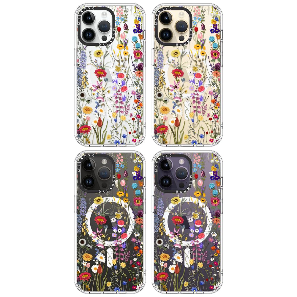 Foto 4 pulgar | Funda De Teléfono Mosnovo Para Iphone 14 Pro Max Wildflower Meadow - Venta Internacional.
